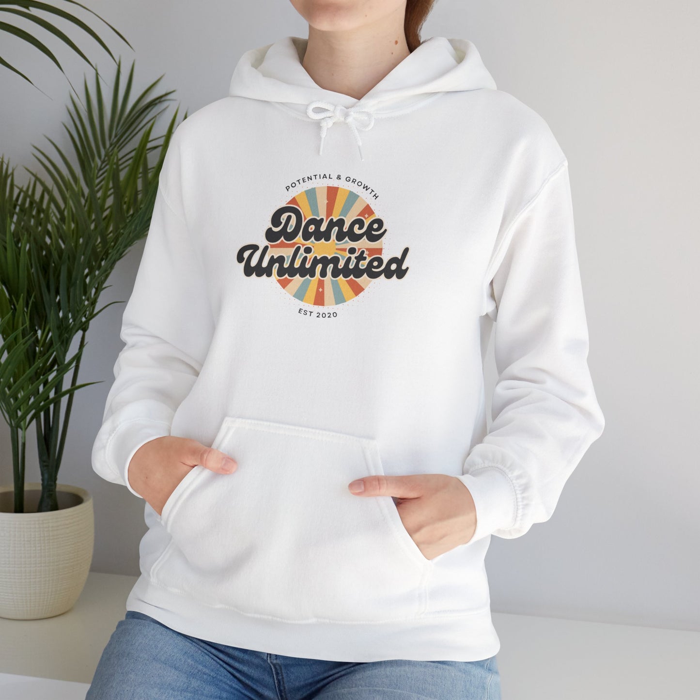 "Dance Unlimited – Potential & Growth" Retro Unisex Hoodie Dance-Inspired Sweatshirt