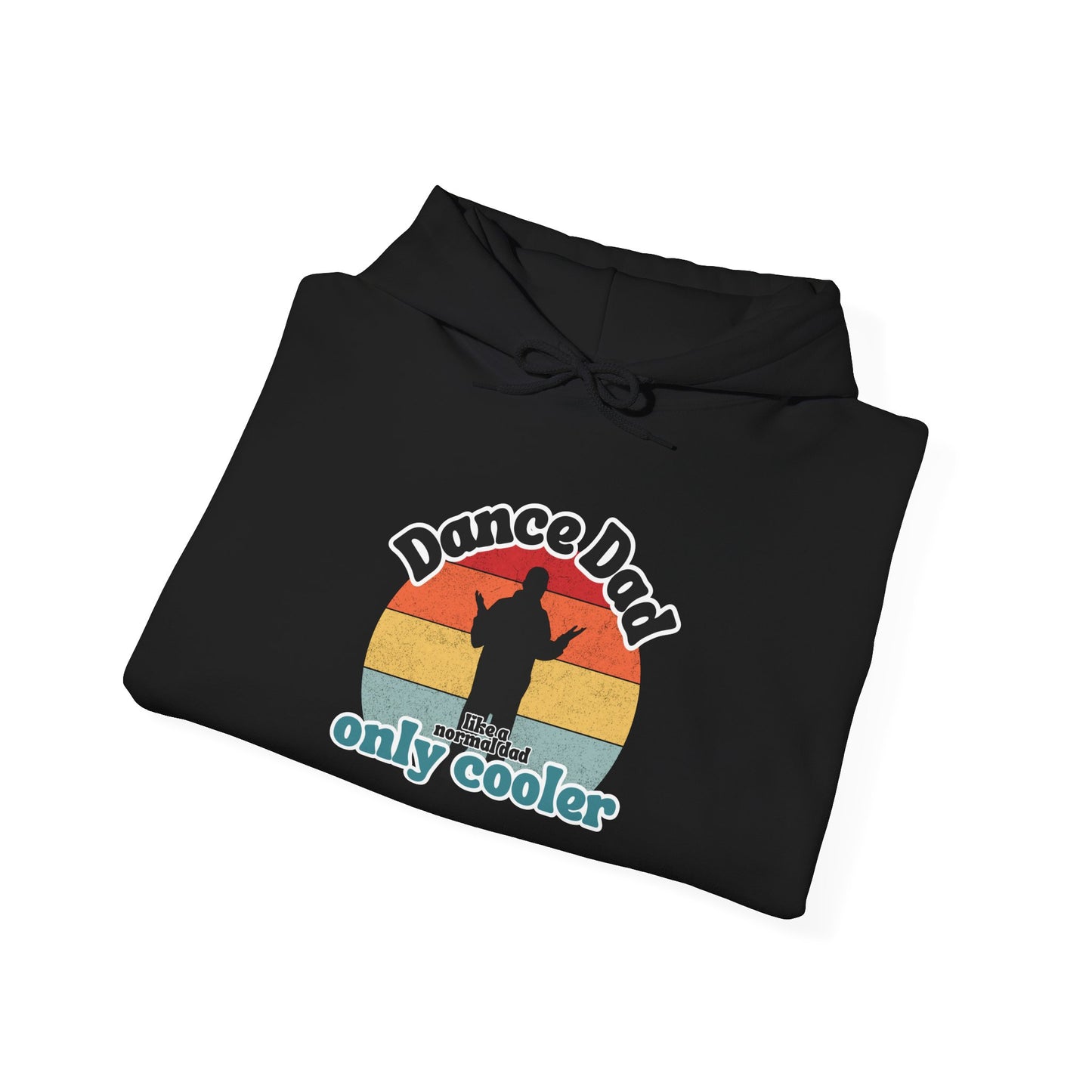 Dance Dad Retro Hoodie – Funny Unisex Heavy Blend™ Hooded Sweatshirt for Cool Dance Dads