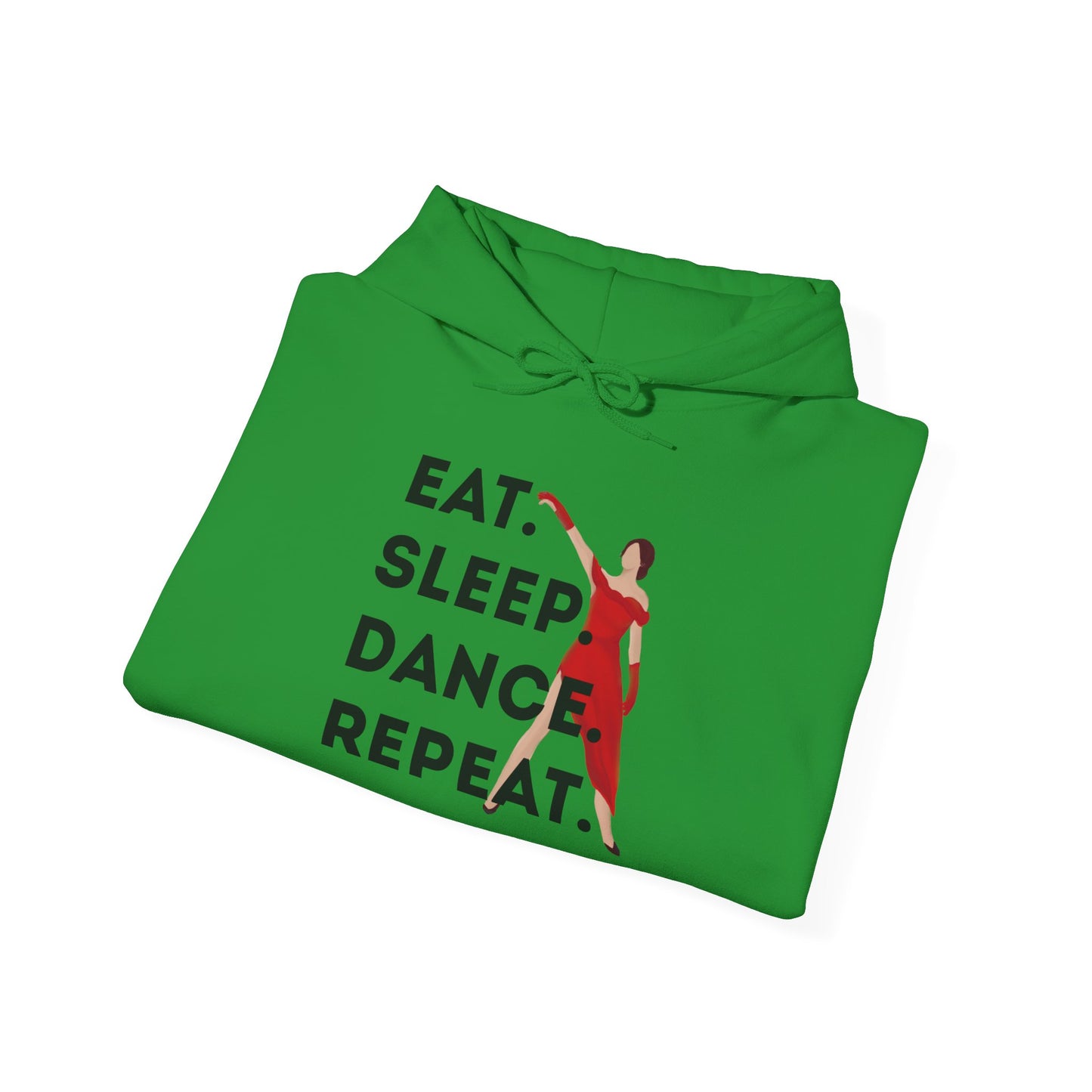 "Eat Sleep Dance Repeat" Unisex Dance Hoodie β Bold Graphic Sweatshirt for Dancers