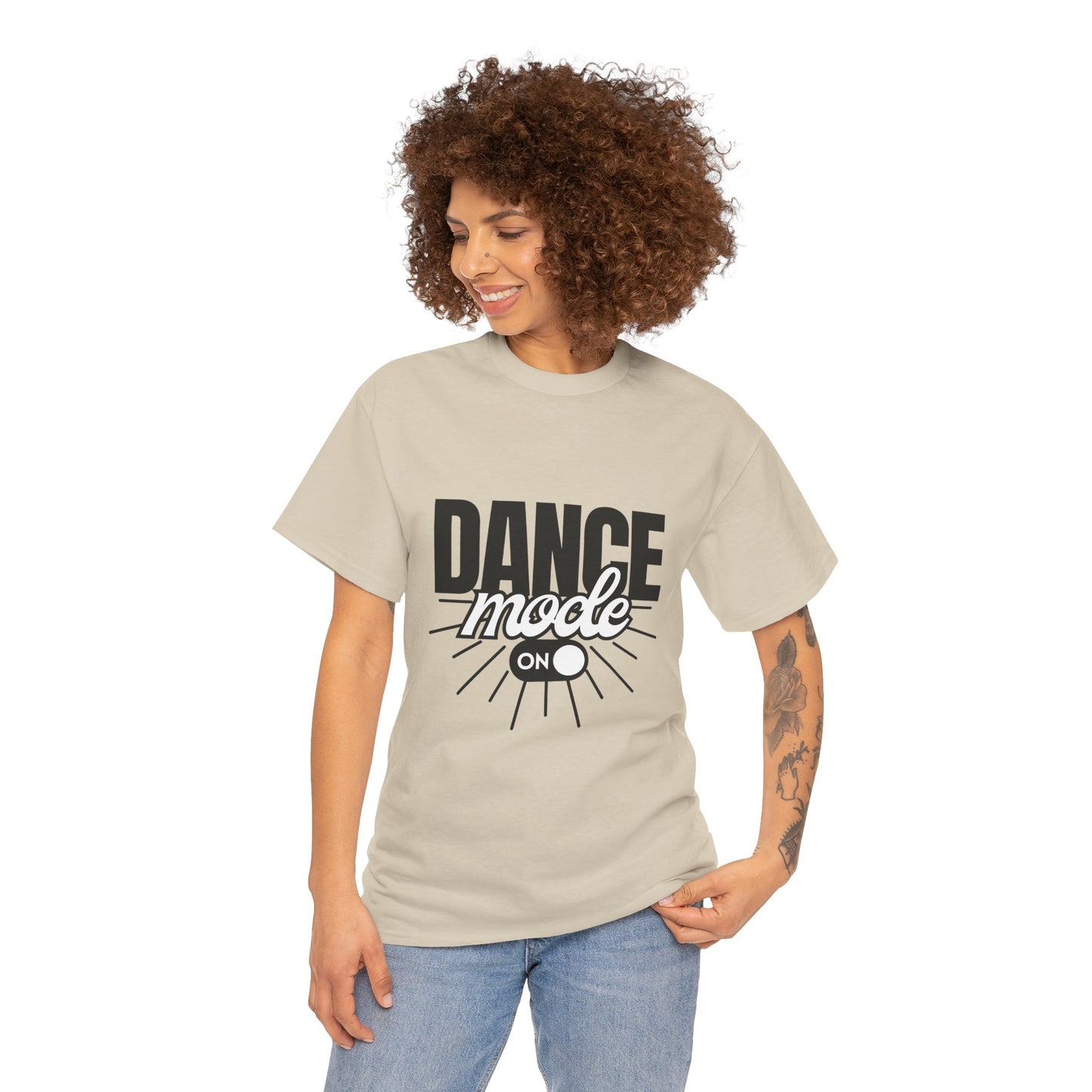Dance Mode: On Unisex Heavy Cotton T-Shirt – Dance-Inspired Graphic Tee for Adults & Kids