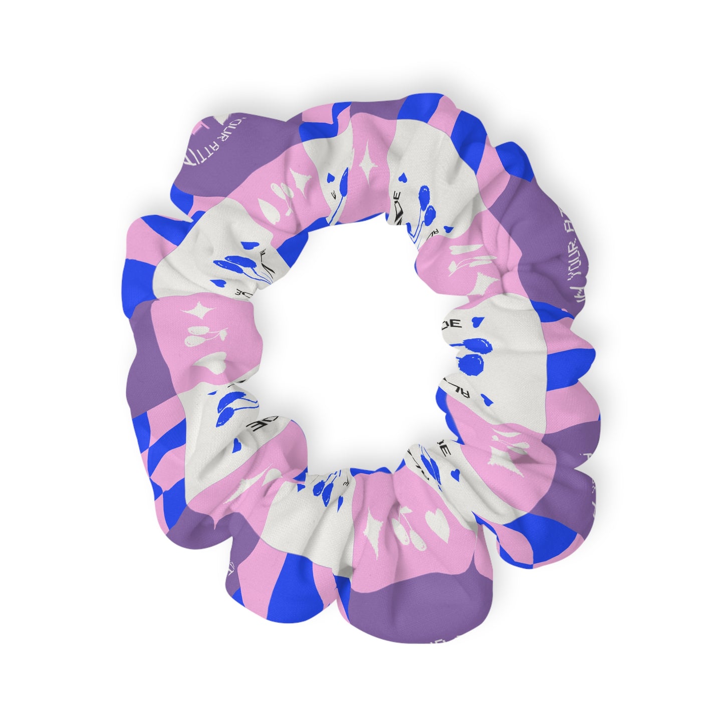 “Dancer – All in Your Attitude” Scrunchie – Retro Dance Hair Accessory with Motivational Graphic