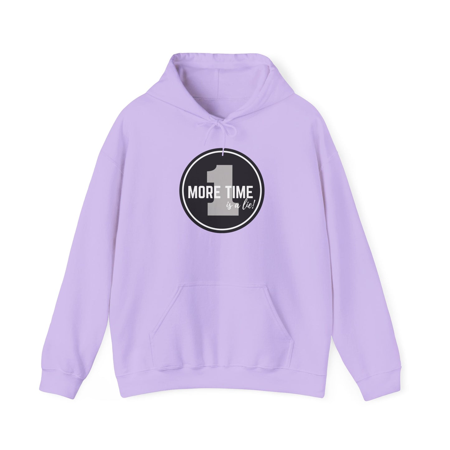 "One More Time is a Lie" Dance-Themed Unisex Hooded Sweatshirt – Bold Emblem Graphic Hoodie for Dancers