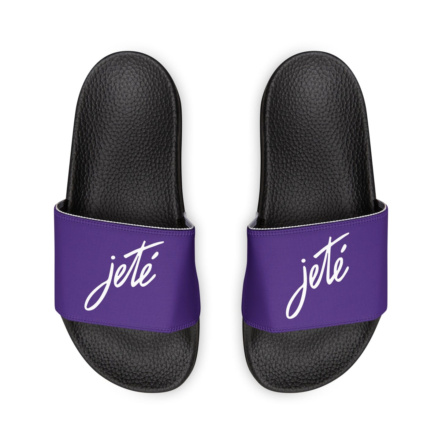 WOMEN'S SIZES - “Jeté” Official Logo Dance -Inspired Custom Footwear | Women’s Sandal Slides with Removable Straps