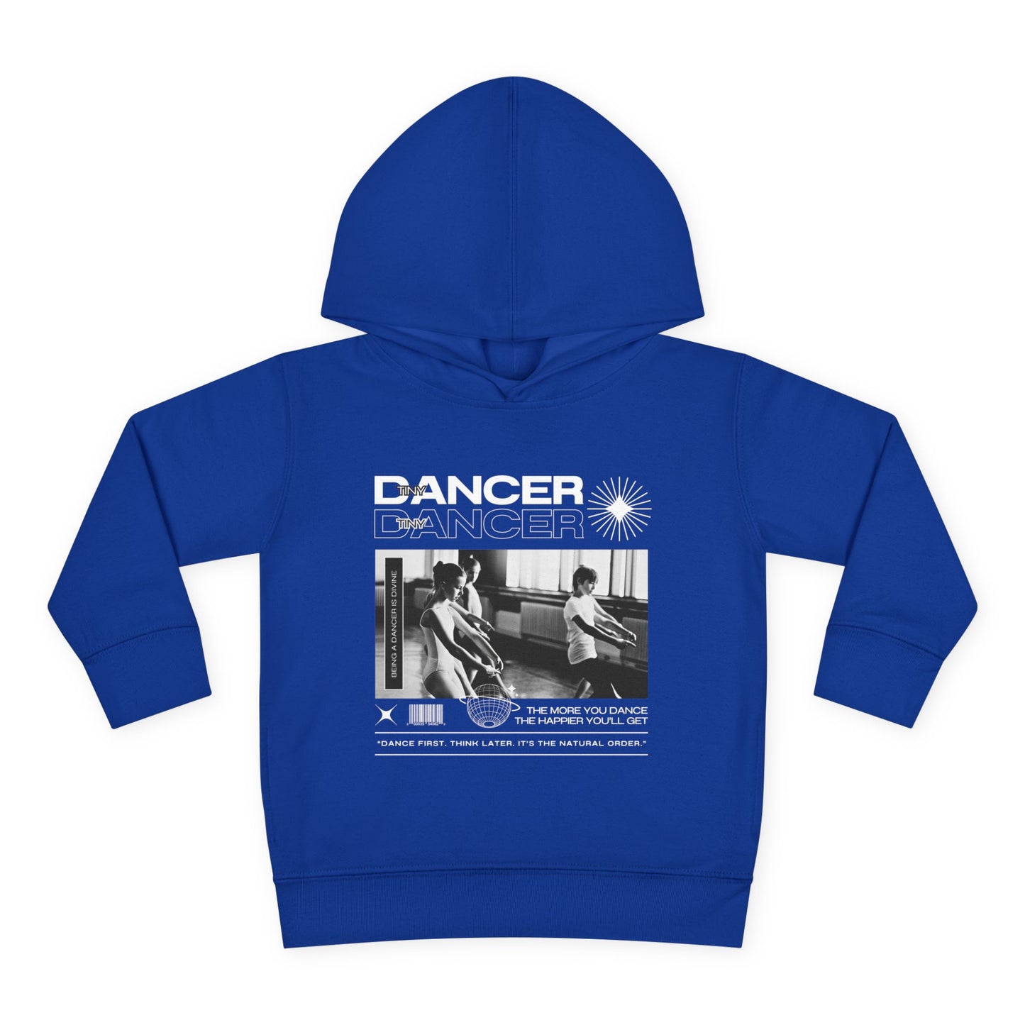 “Dancer” Toddler Pullover Hoodie – Streetwear-Inspired Ballet Class Graphic Sweatshirt for Kids”