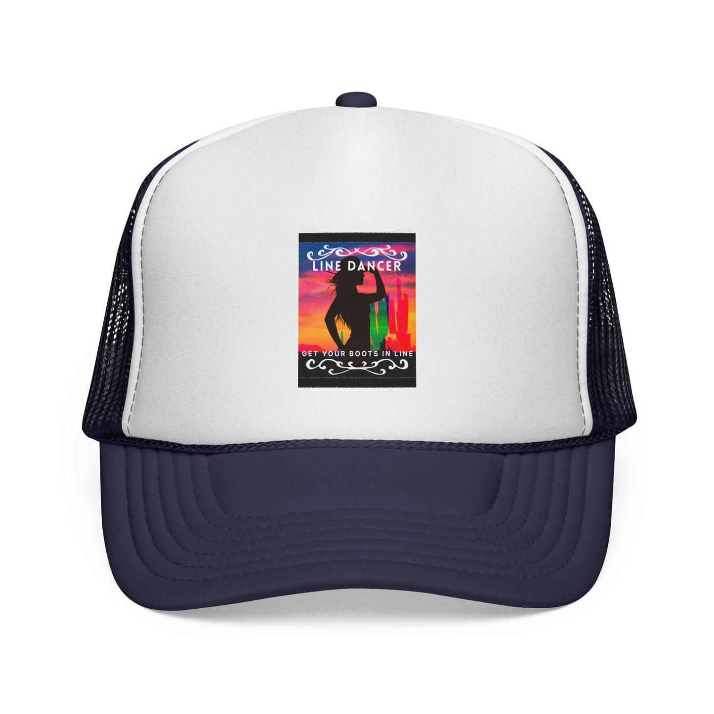 “Line Dancer, Get Your Boots In Line” Cowgirl Graphic | Western Country Dance Cap for Women & Men