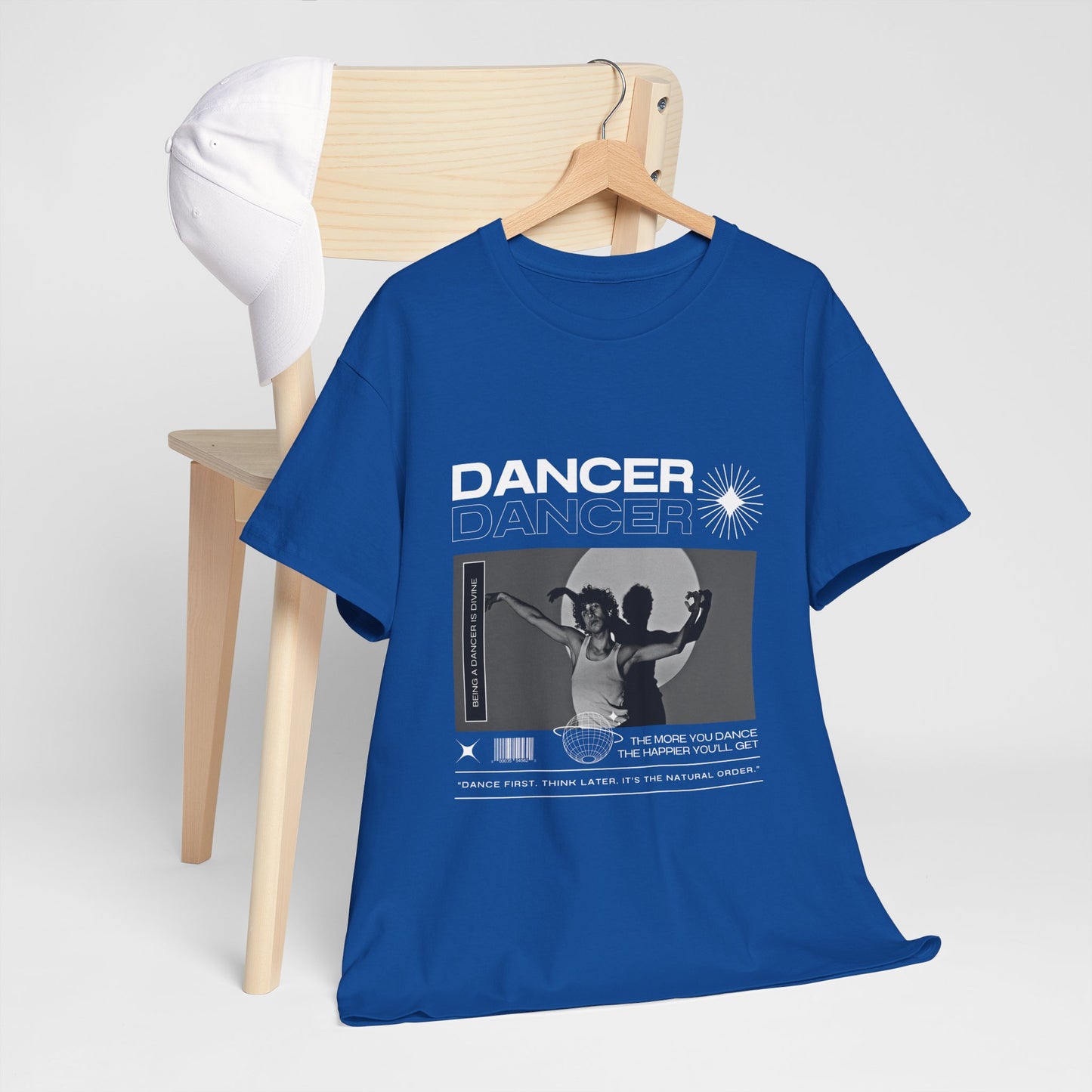 "Dancer" Spotlight Contemporary Dance Graphic Unisex Heavy Cotton Tee – Streetwear-Inspired Dance T-Shirt for Performers & Dance Lovers