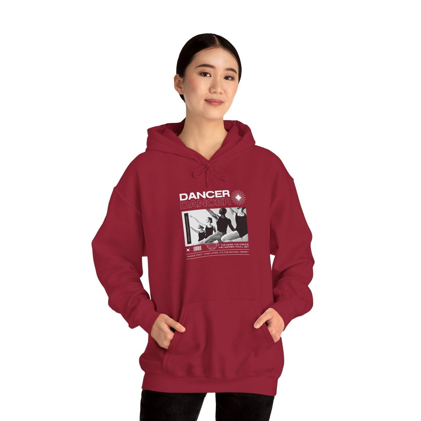 “Dancer” Young Ballet Dancers at the Barre Graphic | Streetwear-Inspired Ballet Hoodie for Dance Enthusiasts - Unisex Heavy Blend™ Hooded Sweatshirt