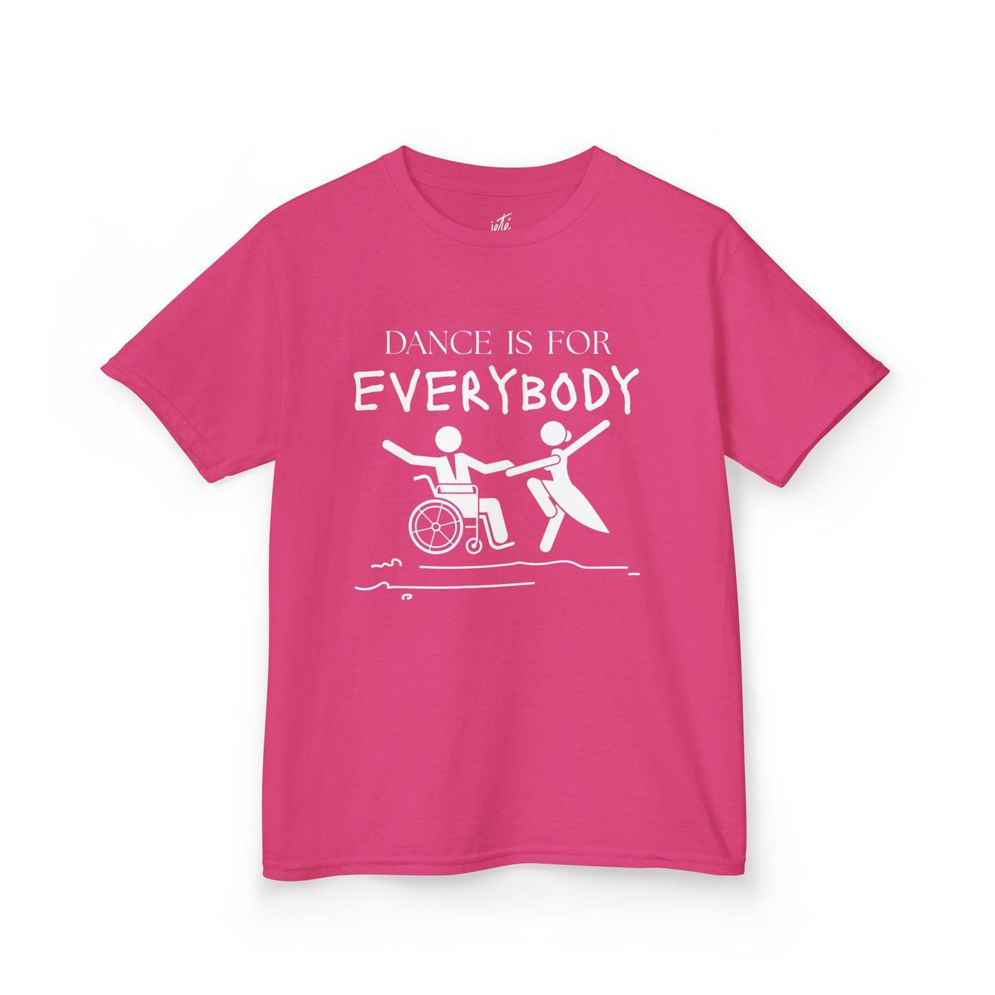 “Dance Is for Everybody” Youth Short Sleeve Tee – Inclusive Dance T-Shirt for Kids & Teens, Personalized with Name or Studio