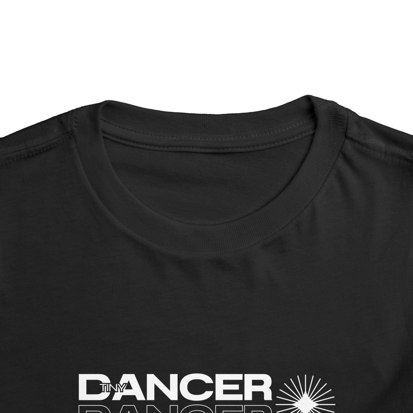 “Tiny Dancer" Toddler Short Sleeve T-Shirt – Streetwear-Inspired Ballet Class Graphic Tee for Kids