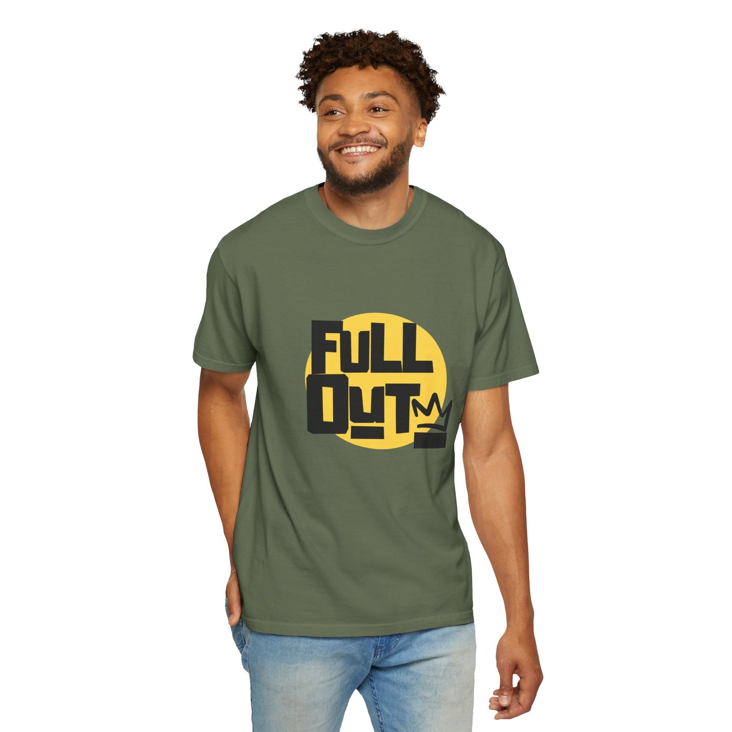 "Full Out" Unisex Garment-Dyed T-Shirt – Bold Streetwear-Inspired Dance Graphic Tee – Performance Shirt for Dancers & Hip Hop Enthusiasts