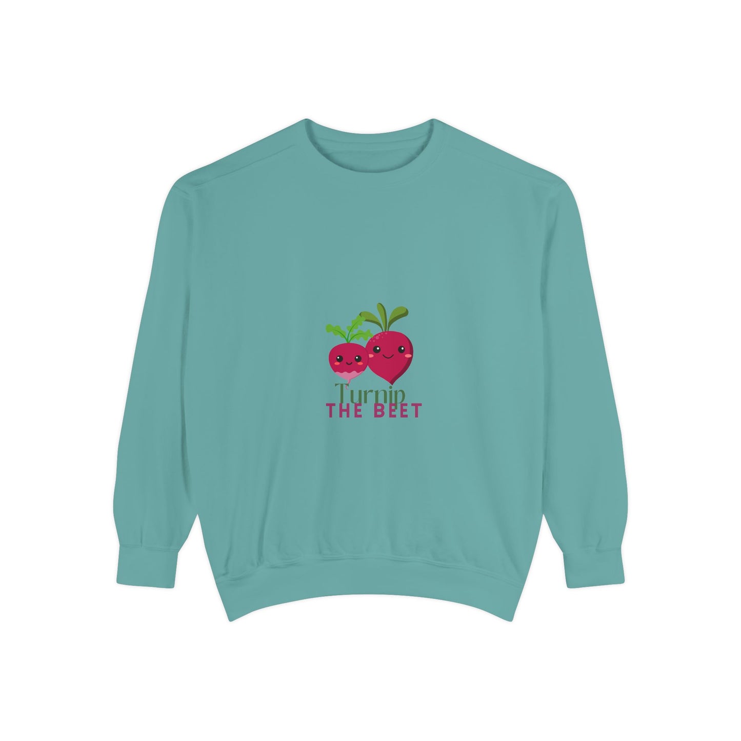 "Turnip the Beet" Unisex Lightweight Crewneck Sweatshirt – Fun Dance Pun Pullover with Cute Pepper Graphic for Dancers & Music Fans