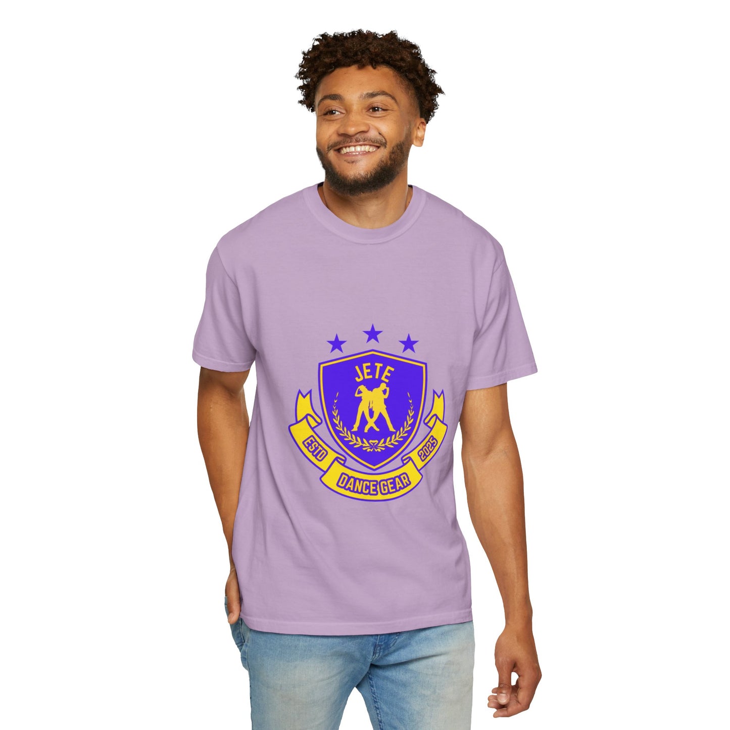 "Jeté Dance Gear" Unisex Garment-Dyed T-Shirt – Collegiate-Style Graphic Tee – Dance Apparel for Dancers & Performers