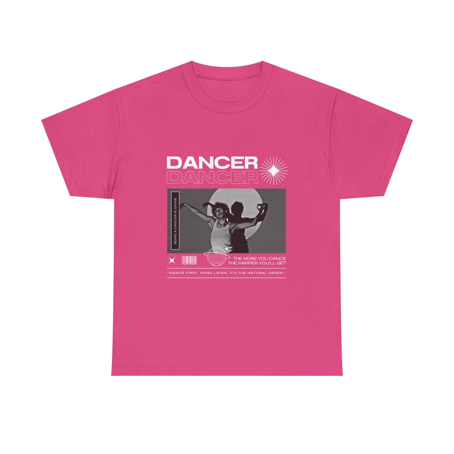"Dancer" Spotlight Contemporary Dance Graphic Unisex Heavy Cotton Tee – Streetwear-Inspired Dance T-Shirt for Performers & Dance Lovers