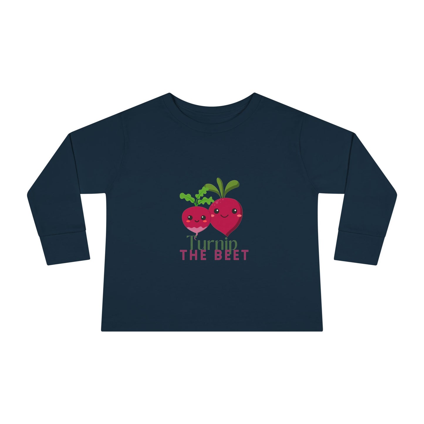 "Turnip the Beet" Toddler Dance T-Shirt – Cute Veggie Graphic Long Sleeve Tee for Kids