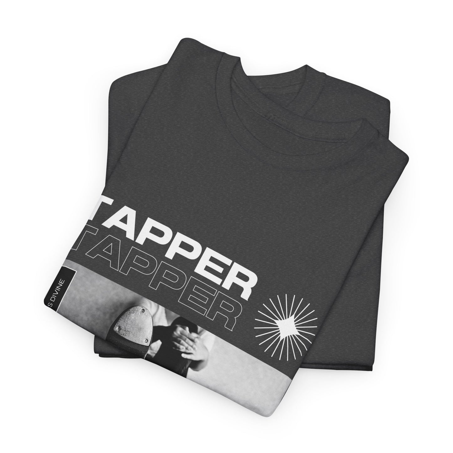 “Tapper” Tap Dance Unisex Heavy Cotton Tee – Streetwear-Inspired Tap Shoes Graphic T-Shirt for Dancers