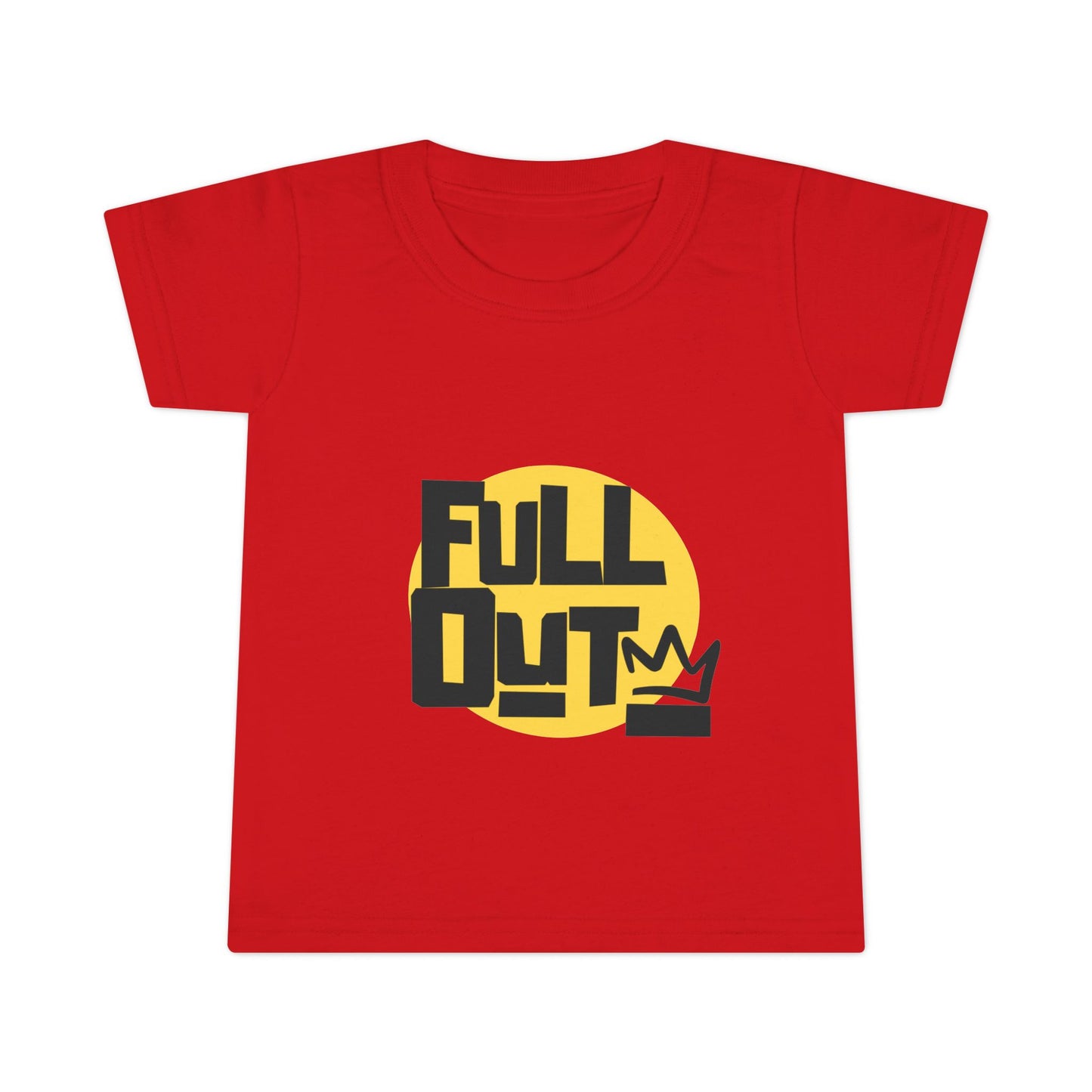 "Full Out" Toddler Dance T-Shirt – Bold Streetwear-Inspired Graphic Short Sleeve Tee for Kids