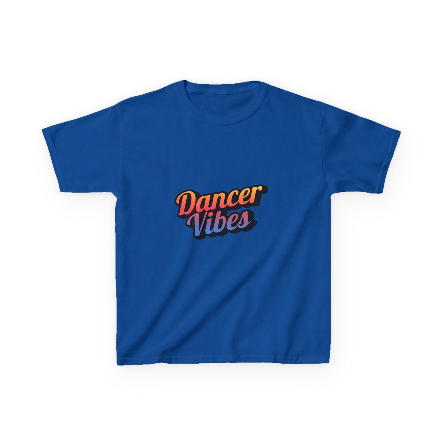 “Dancer Vibes” Colorful Graphic Tee for Kids | Dance-Themed Short Sleeve Shirt - Youth Dance T-Shirt
