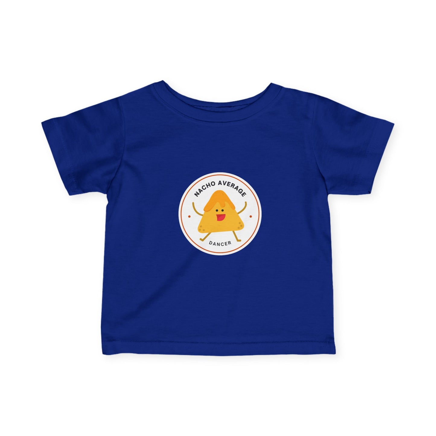 "Nacho Average Dancer" Infant Fine Jersey Tee – Funny Baby Dance T-Shirt with Cute Nacho Graphic for Tiny Movers
