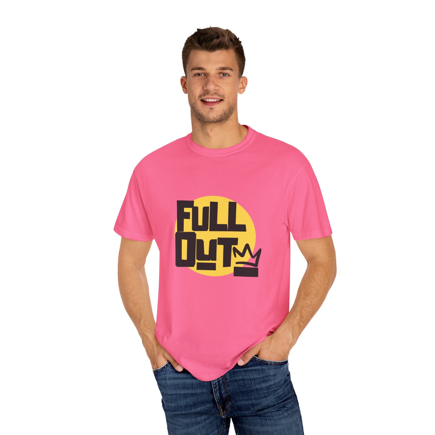 "Full Out" Unisex Garment-Dyed T-Shirt – Bold Streetwear-Inspired Dance Graphic Tee – Performance Shirt for Dancers & Hip Hop Enthusiasts