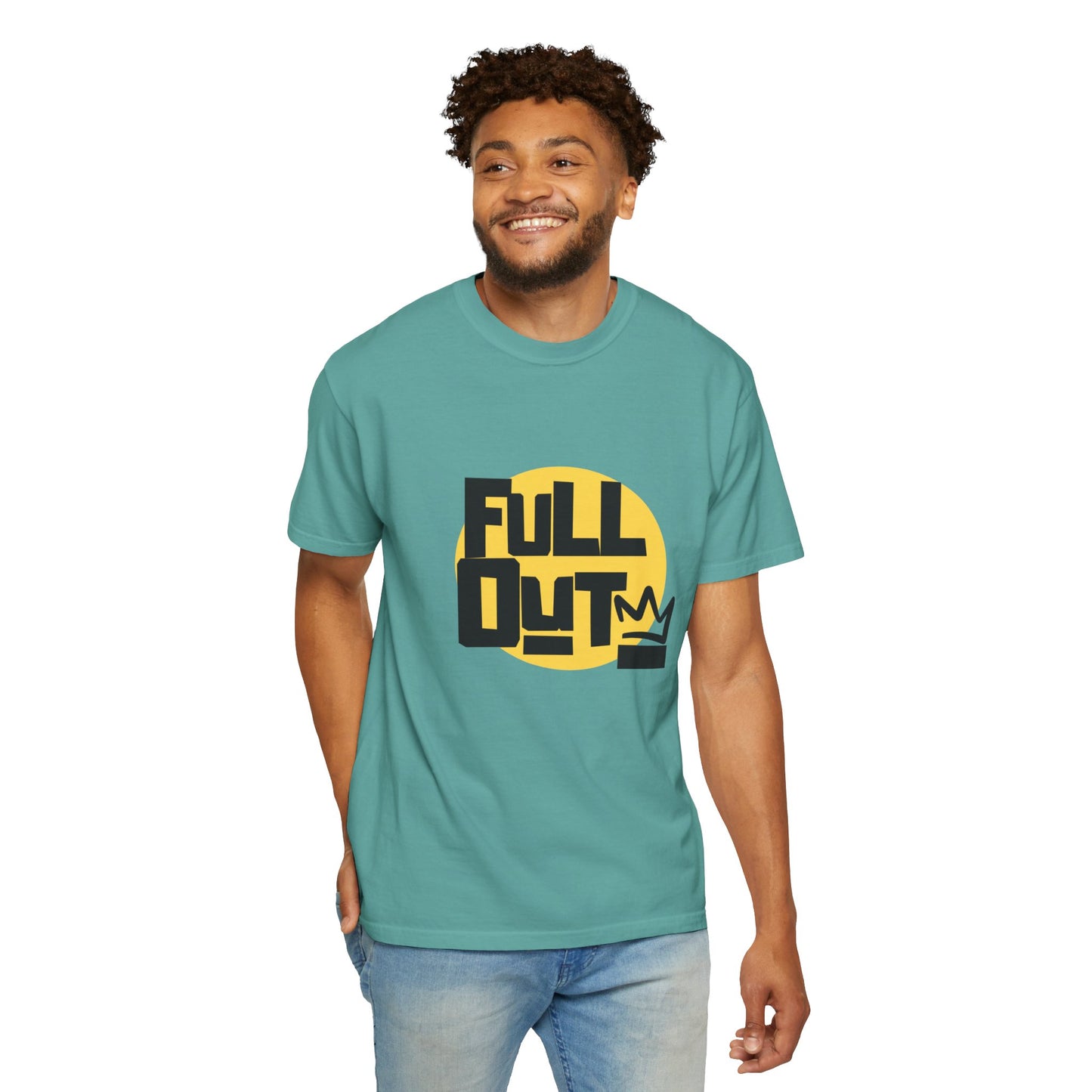 "Full Out" Unisex Garment-Dyed T-Shirt – Bold Streetwear-Inspired Dance Graphic Tee – Performance Shirt for Dancers & Hip Hop Enthusiasts