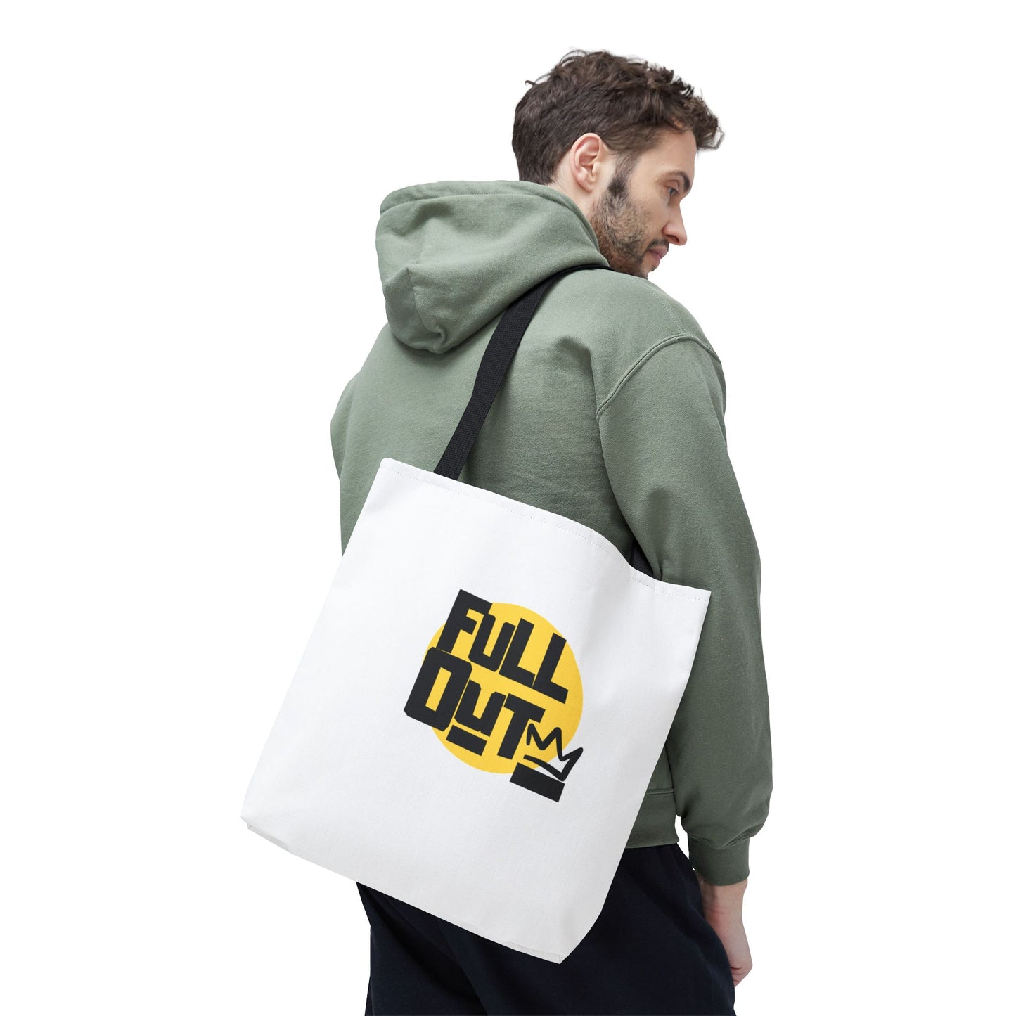 "Full Out" Dance Canvas Tote Bag – Streetwear-Inspired Graphic Dance Bag for Rehearsals, Classes & Everyday Use