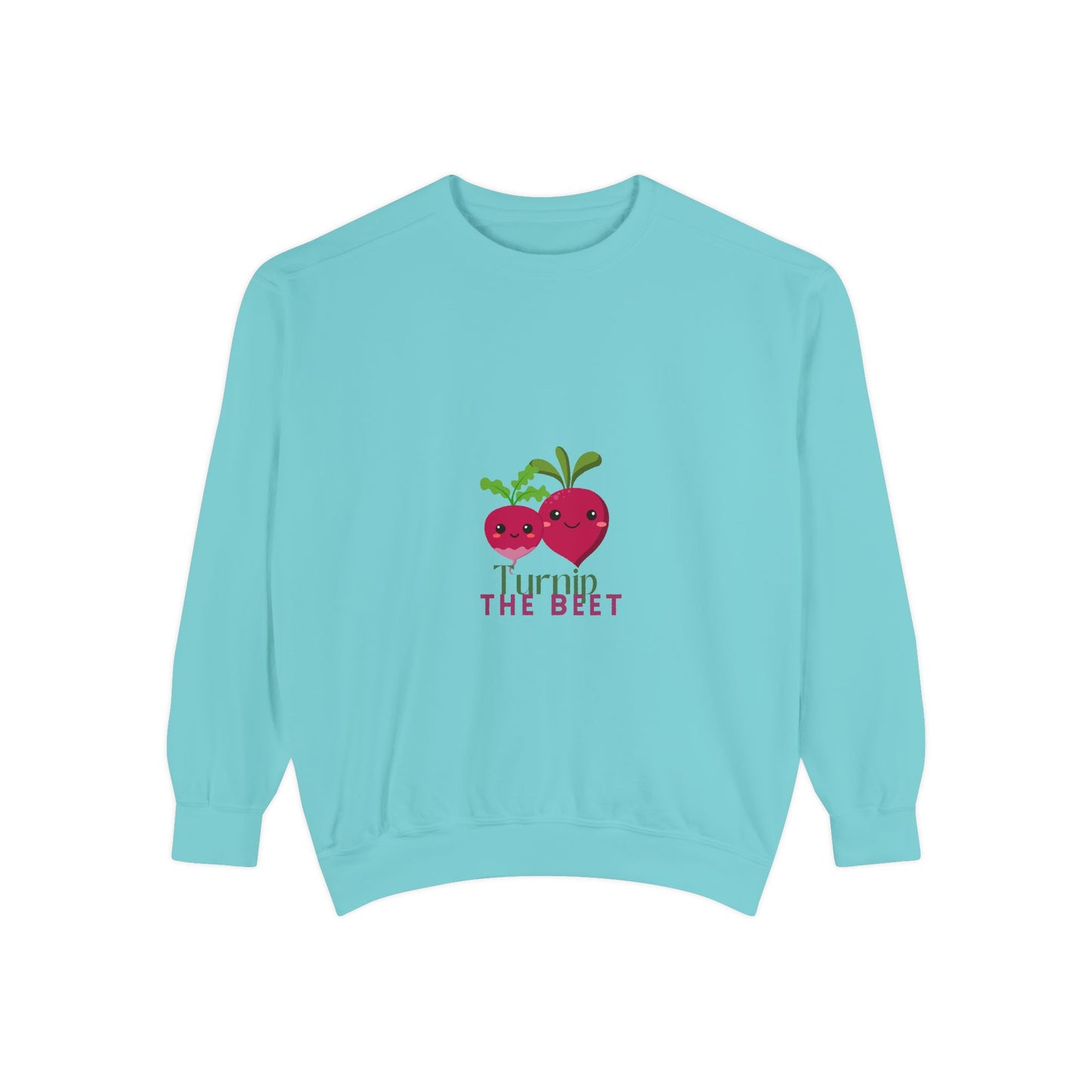 "Turnip the Beet" Unisex Lightweight Crewneck Sweatshirt – Fun Dance Pun Pullover with Cute Pepper Graphic for Dancers & Music Fans