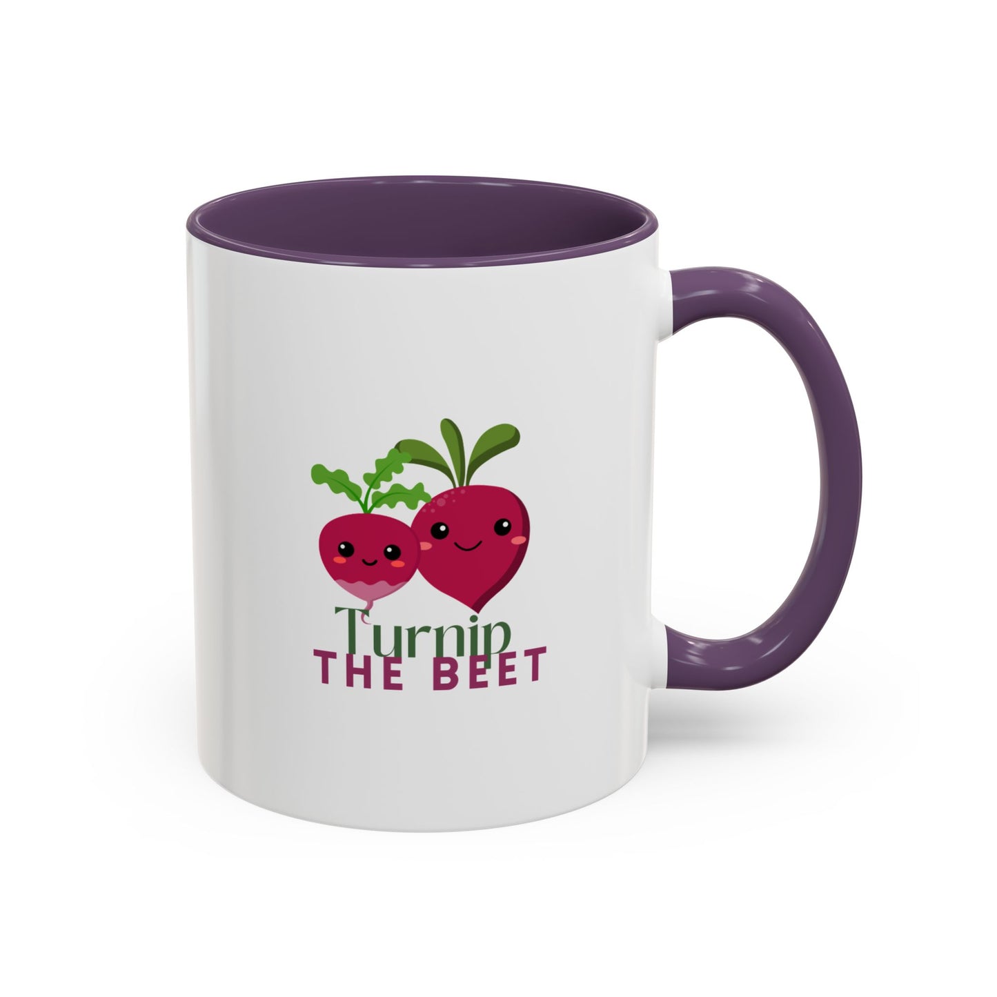 "Turnip the Beet" Accent Coffee Mug – Funny Dance Pun Ceramic Mug for Dancers and Music Lovers