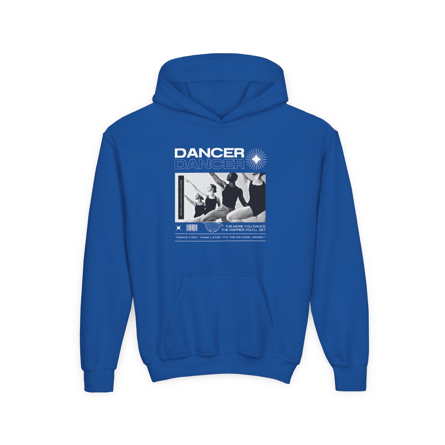 “Dancer” Young Ballet Dancers at the Barre Graphic | Unisex Youth Hoodie – Streetwear-Inspired Ballet Dance Hoodie for Kids & Aspiring Dancers