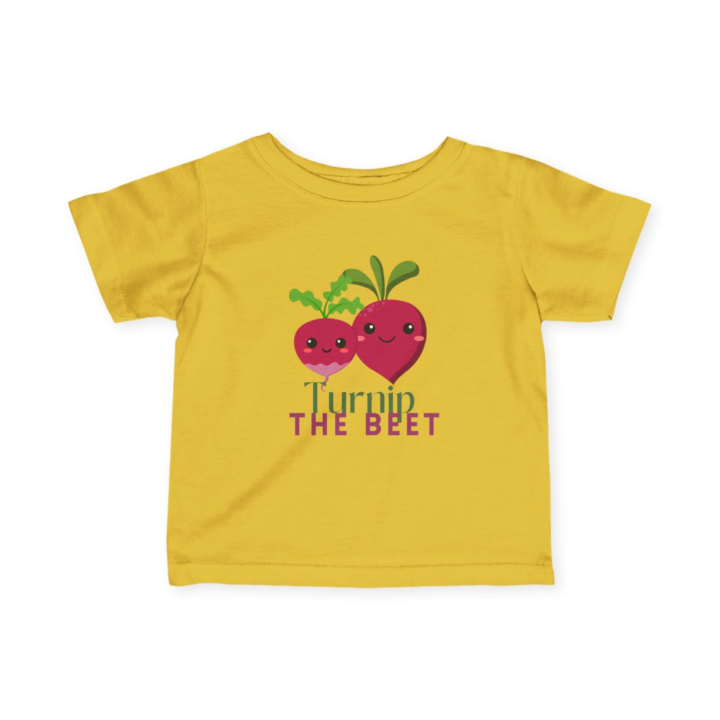 "Turnip the Beet" Cute Veggie Dance Infant Fine Jersey Tee – Funny Baby Dance T-Shirt with Adorable Pepper Graphic