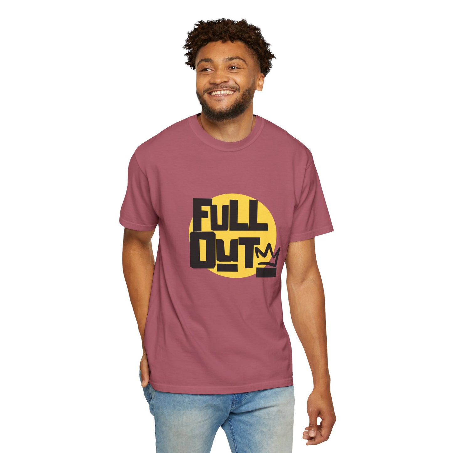 "Full Out" Unisex Garment-Dyed T-Shirt – Bold Streetwear-Inspired Dance Graphic Tee – Performance Shirt for Dancers & Hip Hop Enthusiasts