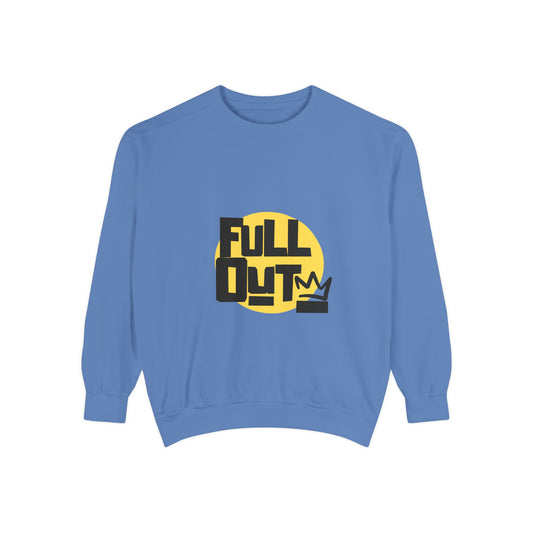 "Full Out" Unisex Lightweight Crewneck Sweatshirt – Bold Streetwear-Inspired Dance Graphic Pullover for Dancers & Performers
