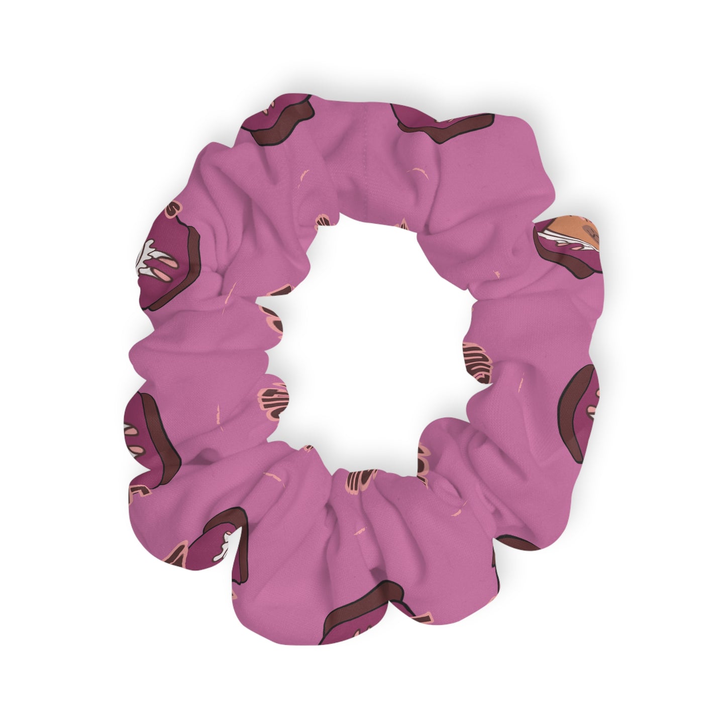 “Life Without Dance Is Pointeless” Scrunchie – Funny Ballet Pun Hair Accessory with Cute Dancing Capybara Graphic