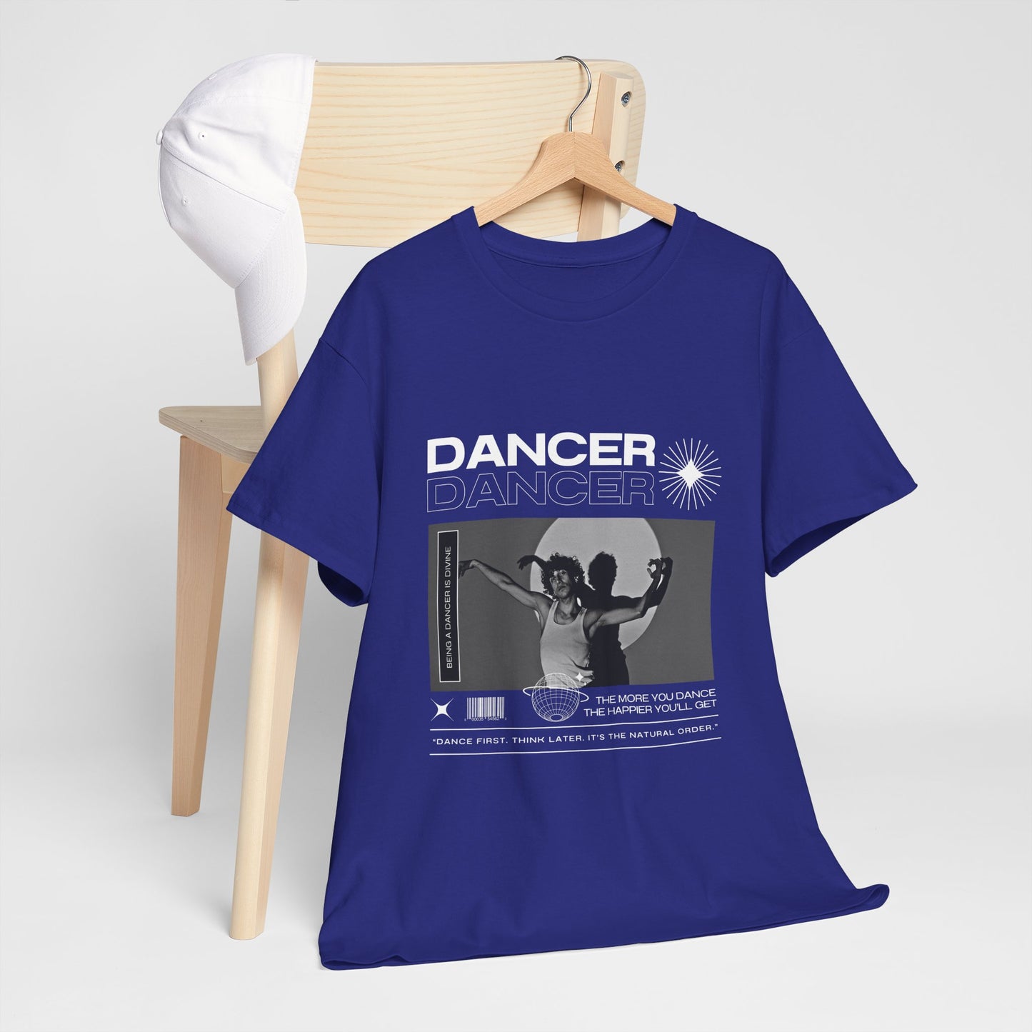"Dancer" Spotlight Contemporary Dance Graphic Unisex Heavy Cotton Tee – Streetwear-Inspired Dance T-Shirt for Performers & Dance Lovers