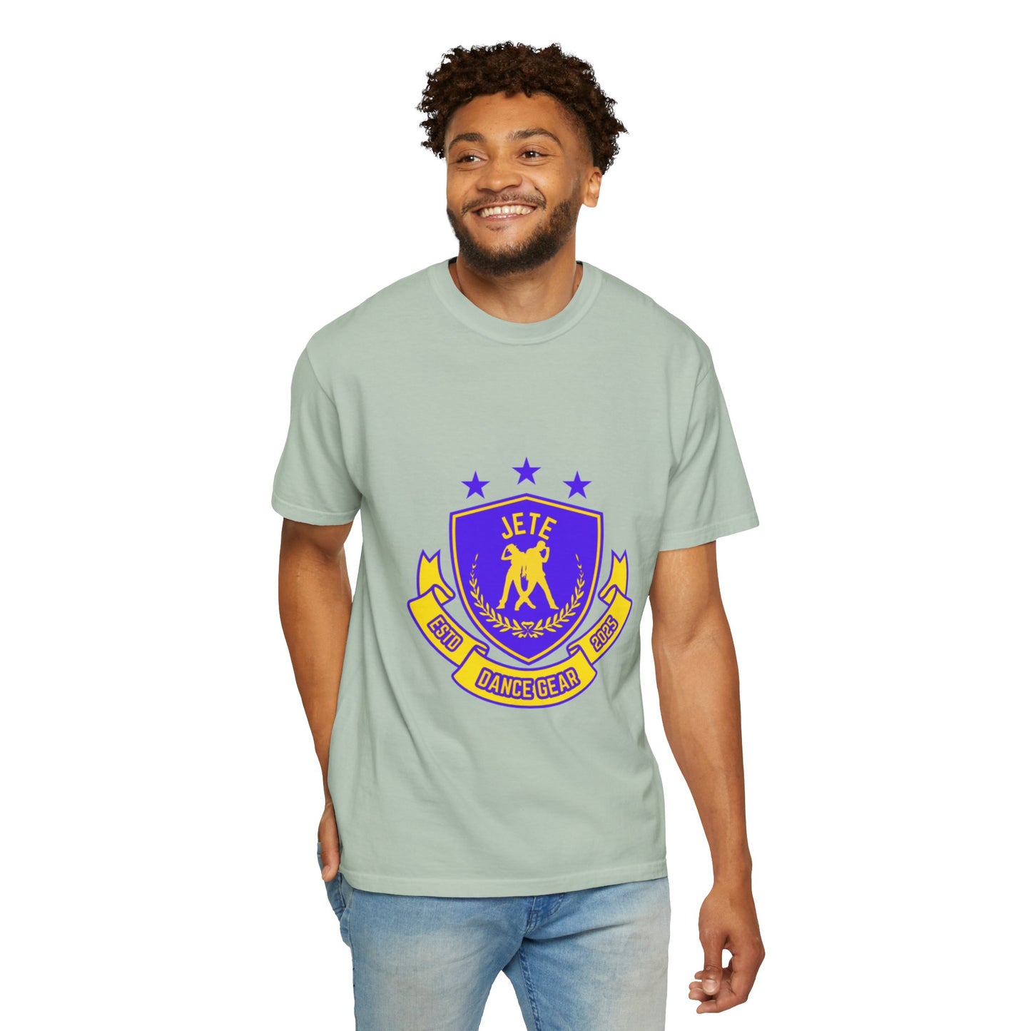 "Jeté Dance Gear" Unisex Garment-Dyed T-Shirt – Collegiate-Style Graphic Tee – Dance Apparel for Dancers & Performers