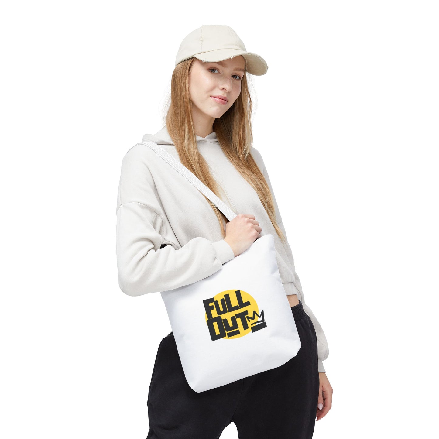 "Full Out" Dance Canvas Tote Bag – Streetwear-Inspired Graphic Dance Bag for Rehearsals, Classes & Everyday Use