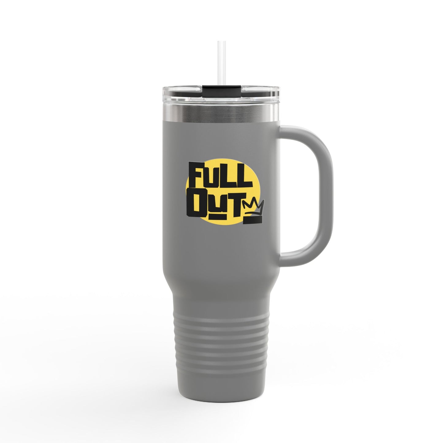 "Full Out" 40oz Insulated Travel Mug – Bold Streetwear Dance Tumbler for Dancers on the Go