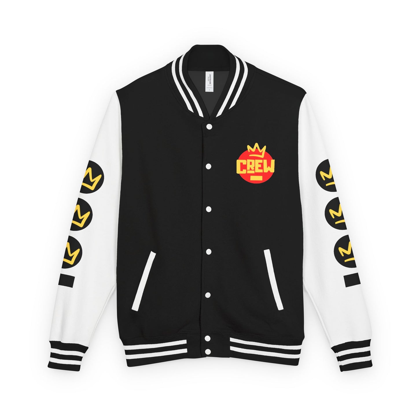 Full Out Premium Collection Letterman Jacket β Unisex Heavyweight Varsity Jacket with "Full Out" Back Graphic and "Crew" Front Design