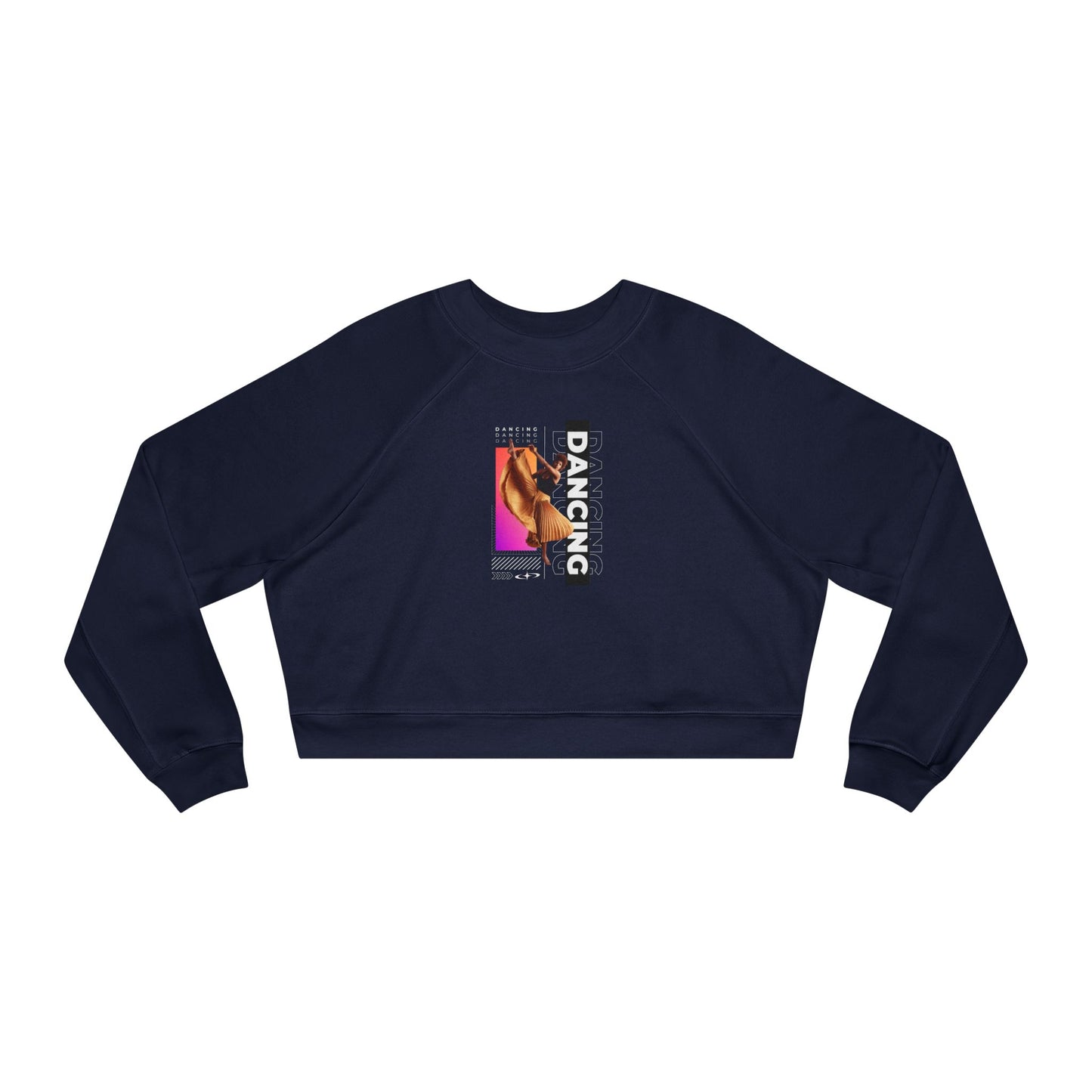 “Dancing” Female Dancer Streetwear Graphic | Ballet & Dance Sweatshirt for Dancers & Enthusiasts - Women’s Cropped Sweatshirt