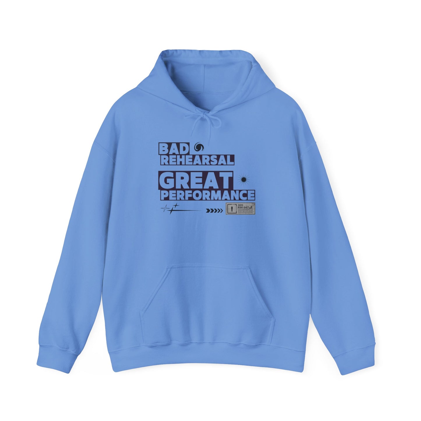 "Bad Rehearsal, Great Performance" Dance Hoodie – Unisex Heavy Blend™ Hooded Sweatshirt with Streetwear-Inspired Graphic for Performers