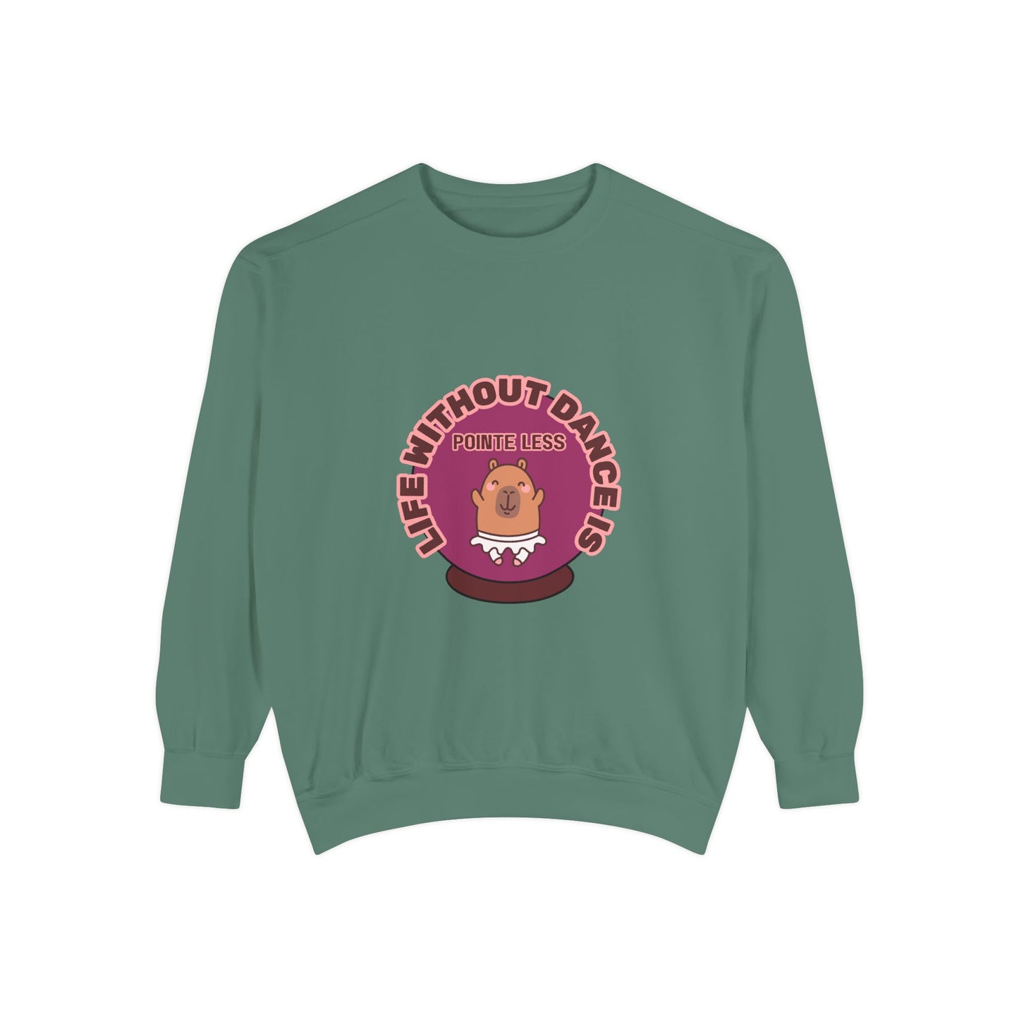 "Life Without Dance Is Pointeless" Unisex Lightweight Crewneck Sweatshirt – Bold Retro Ballet Pun Graphic Pullover for Dancers & Dance Lovers