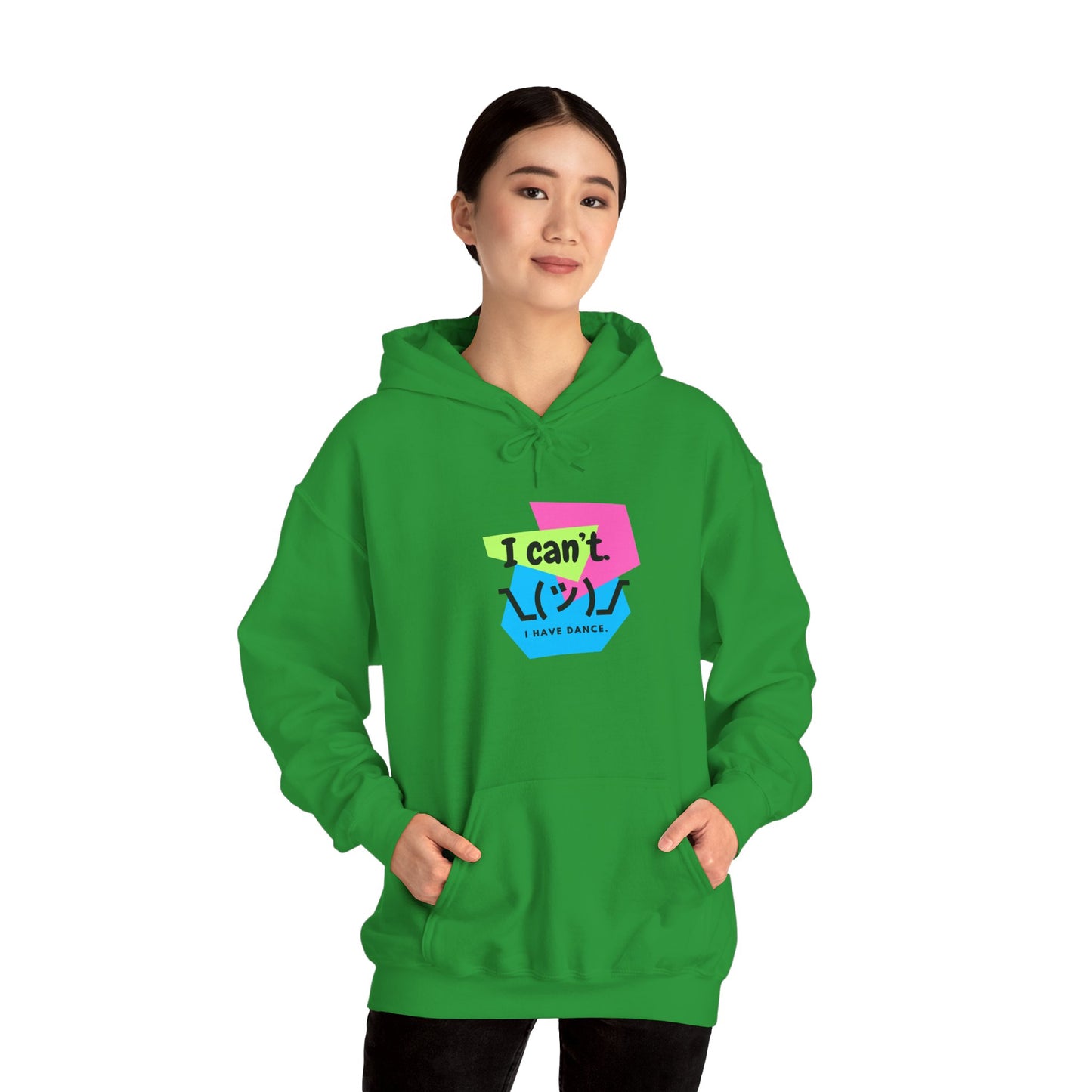 "I Can’t. I Have Dance." Unisex Hooded Sweatshirt – Retro 80s Emoji Graphic Hoodie for Dancers | Jeté Dance-Inspired Loungewear