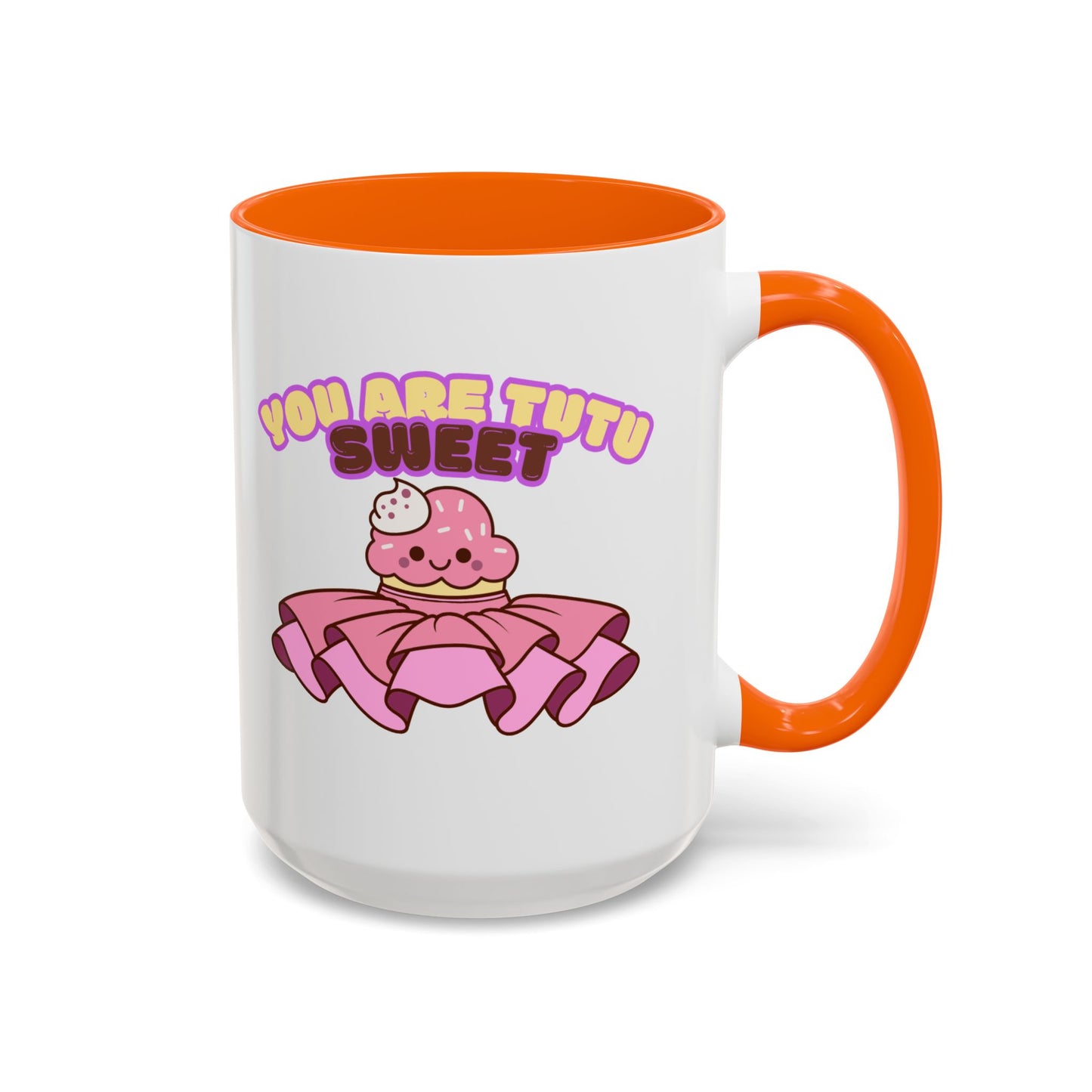"You Are Tutu Sweet" Accent Coffee Mug – Cute Ballet Pun with Kawaii Ceramic Mug for Dancers and Dance Lovers