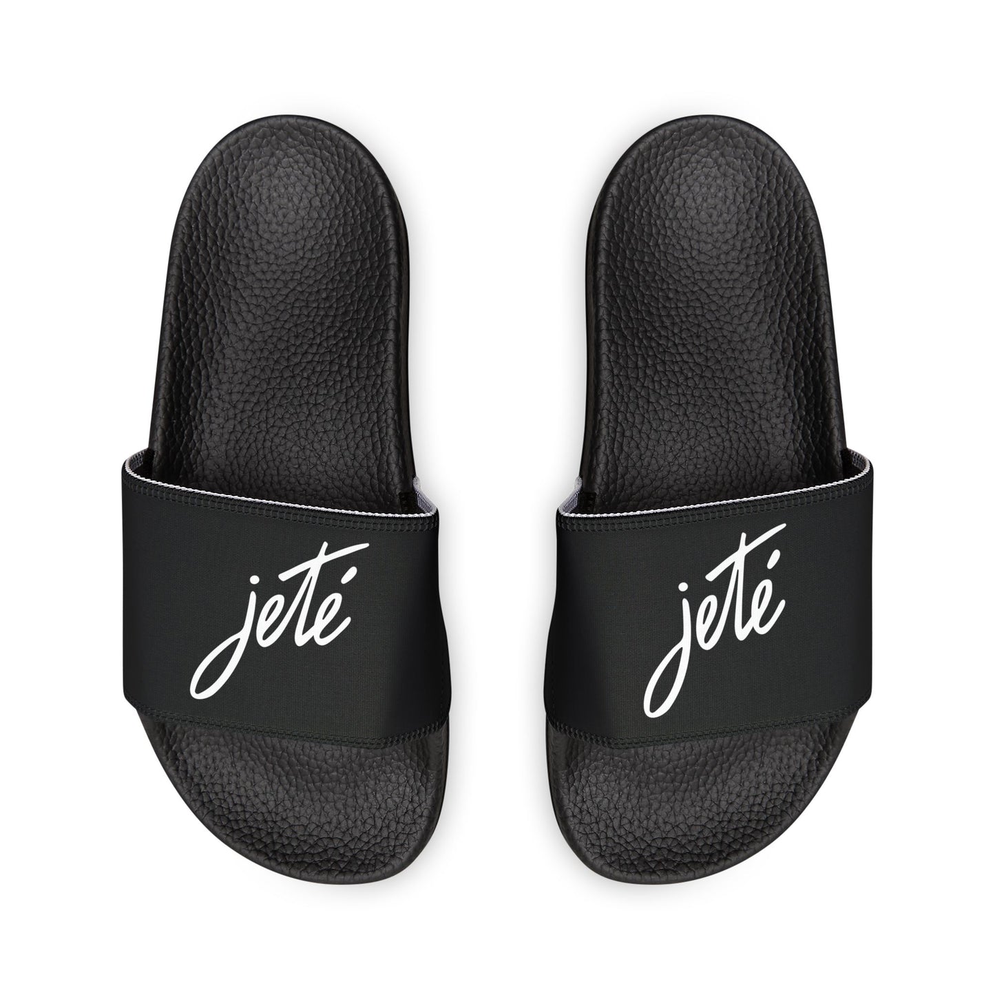 MEN'S SIZES - “Jeté” Official Logo Dance -Inspired Custom Footwear | Men’s Sandal Slides with Removable Straps