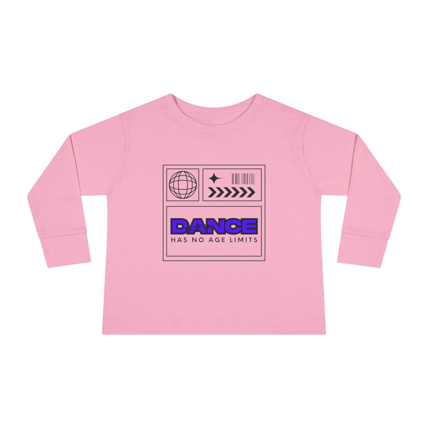 "Dance Has No Age Limits" Toddler Long Sleeve Tee – Unisex Streetwear Dance Shirt for Kids