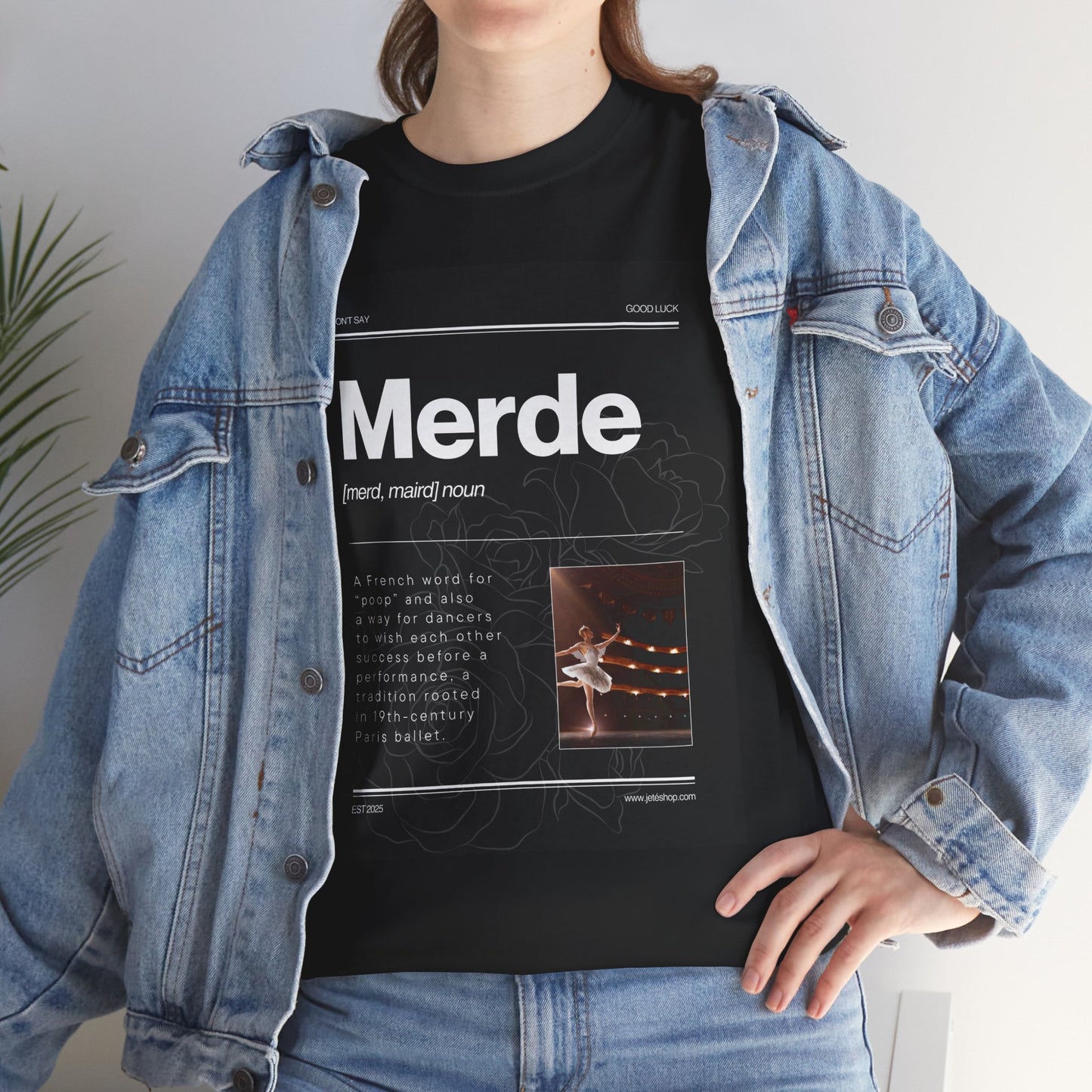 “Merde” Definition Tee – Unisex Heavy Cotton T-Shirt for Teens & Adults