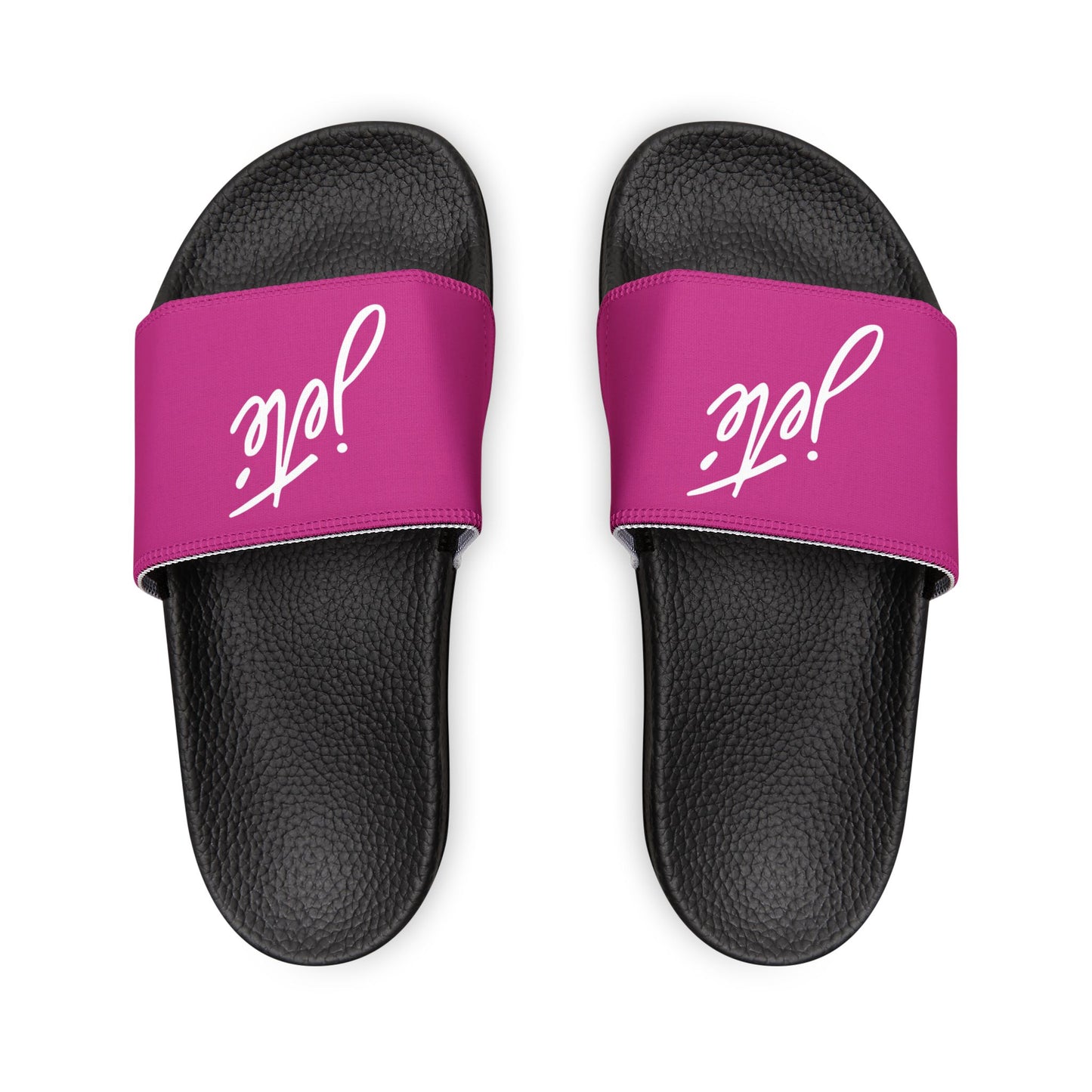 YOUTH SIZES - “Jeté” Official Logo Dance -Inspired Custom Footwear | Youth Sandal Slides with Removable Straps