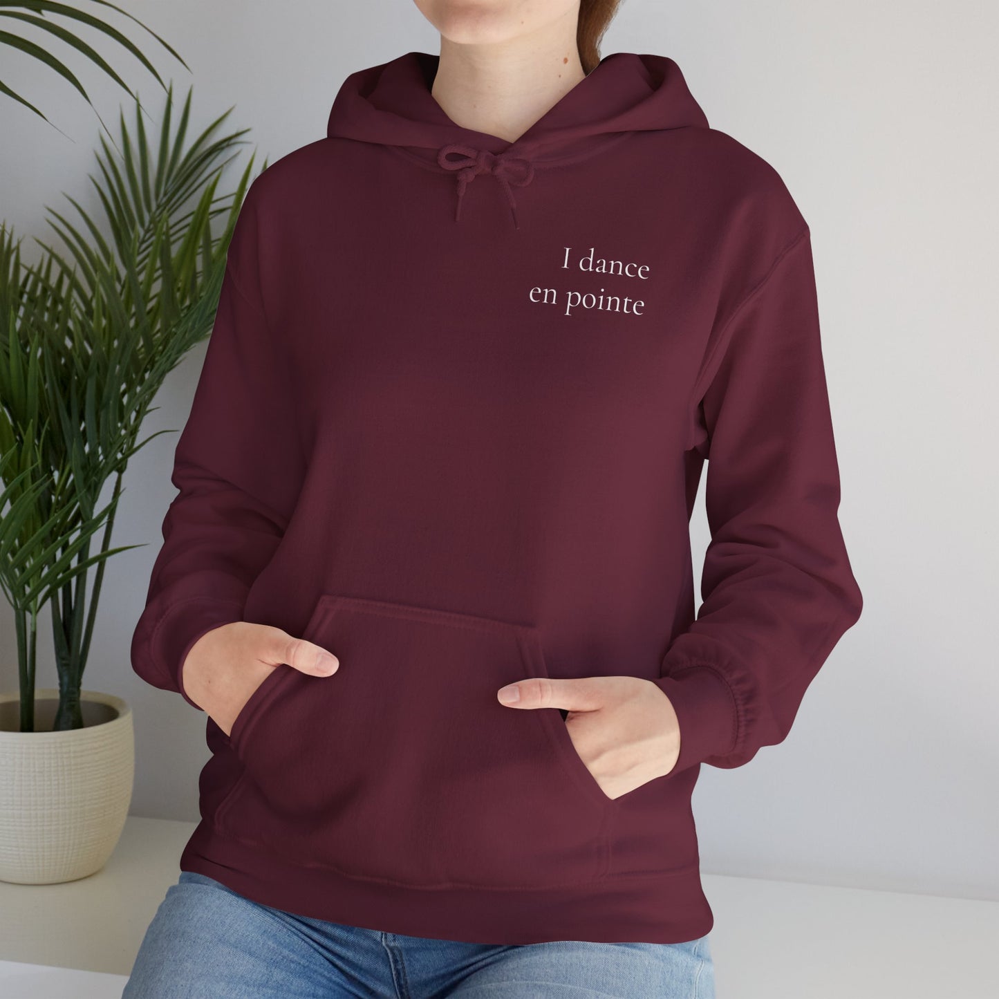 "I Dance En Pointe" Unisex Hoodie – Ballet-Themed Personalized Hoodie for Teens and Adults Featuring X-Ray Foot Design