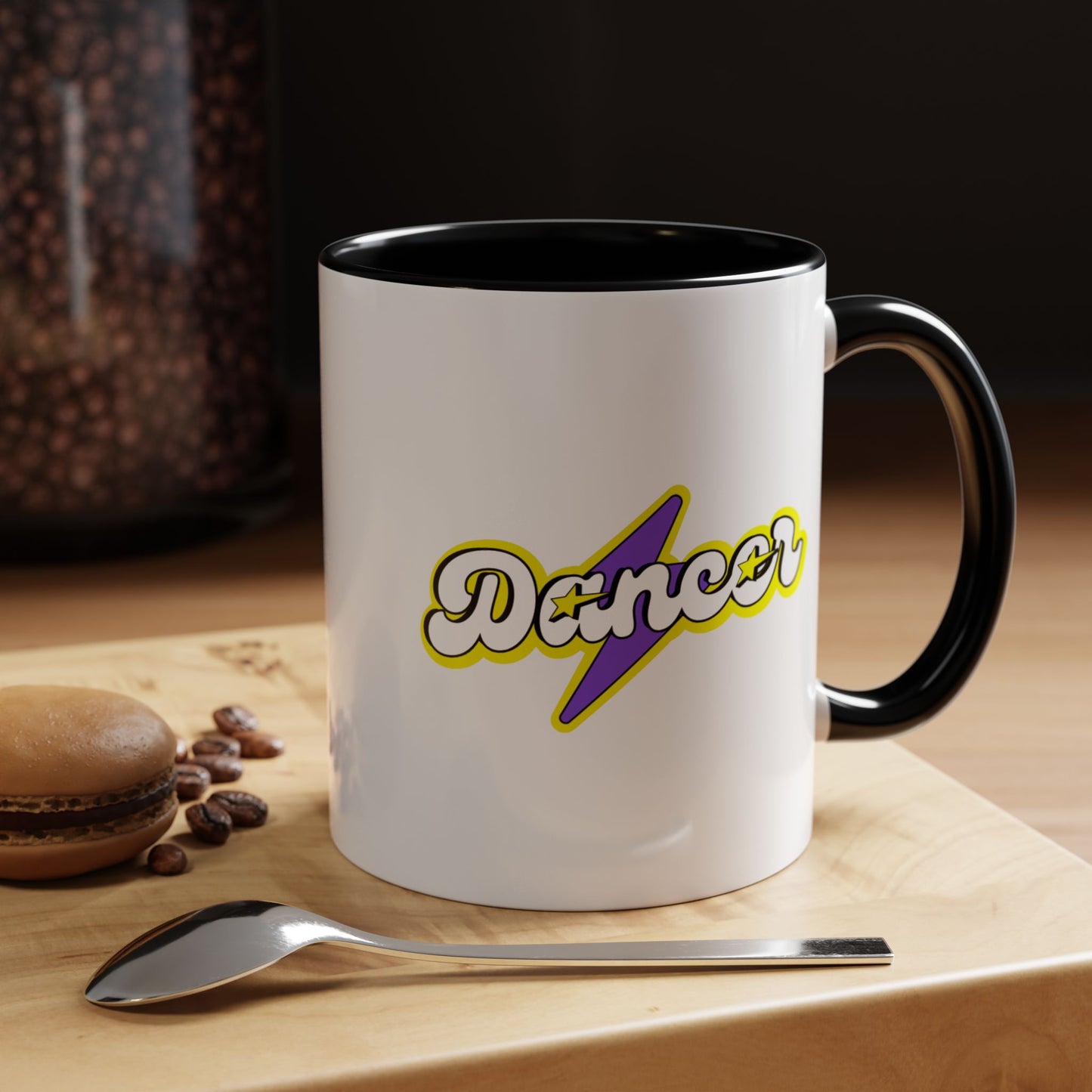 "Dancer" Accent Coffee Mug – Superhero Theme Ceramic Mug for Dancers and Dance Lovers
