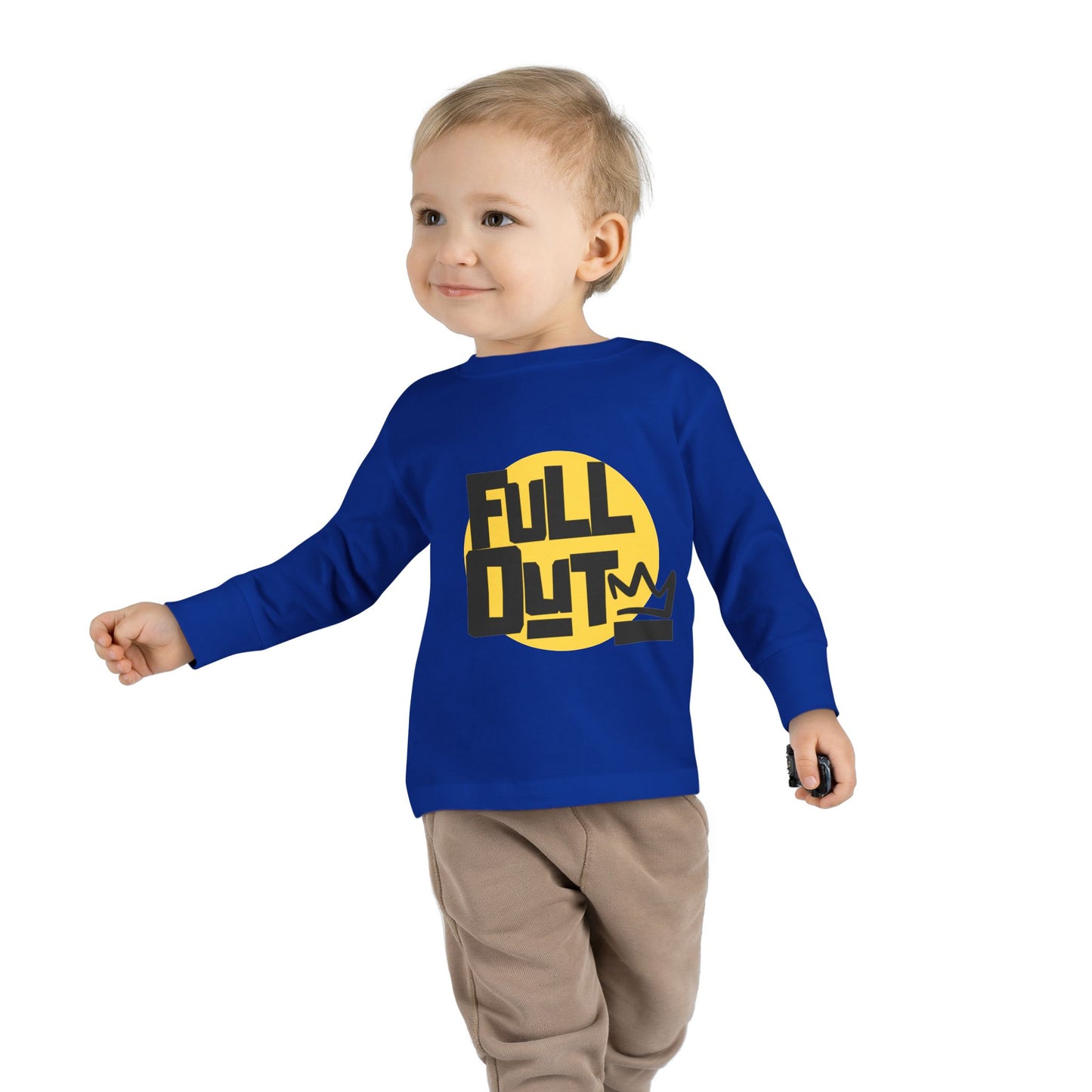 "Full Out" Toddler Dance T-Shirt – Bold Streetwear-Inspired Graphic Long Sleeve Tee for Kids