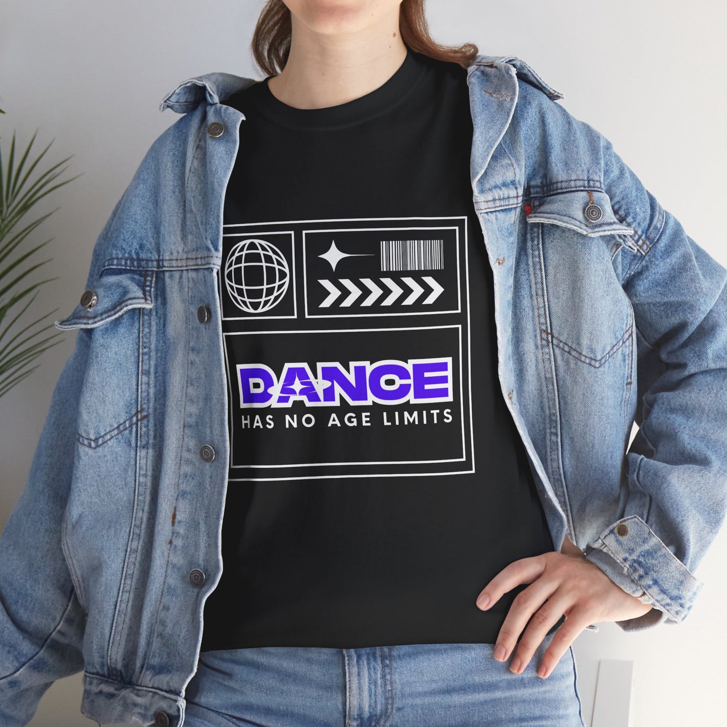 "Dance Has No Age Limits" Unisex Heavy Cotton T-Shirt – Streetwear Graphic Tee for Dancers of All Ages
